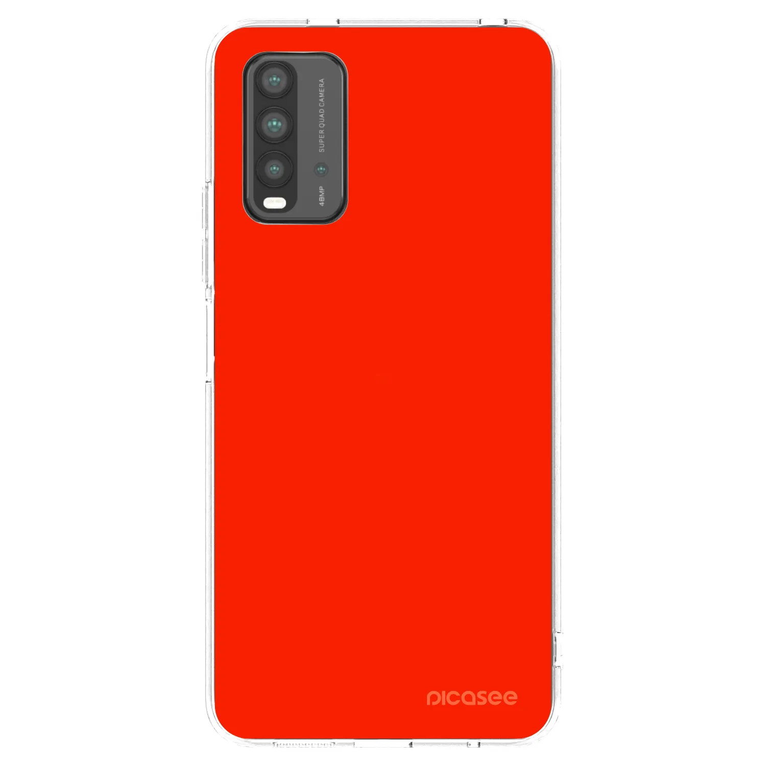 Picasee silikonowe czarne etui na Xiaomi Redmi 9T - Maranello Red