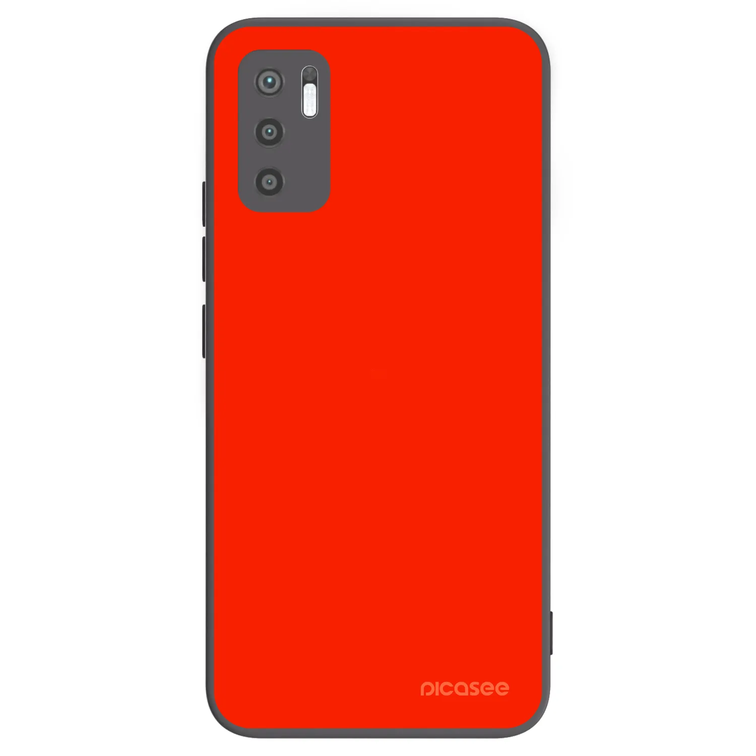 Picasee silikonowe czarne etui na Xiaomi Redmi Note 10 5G - Maranello Red