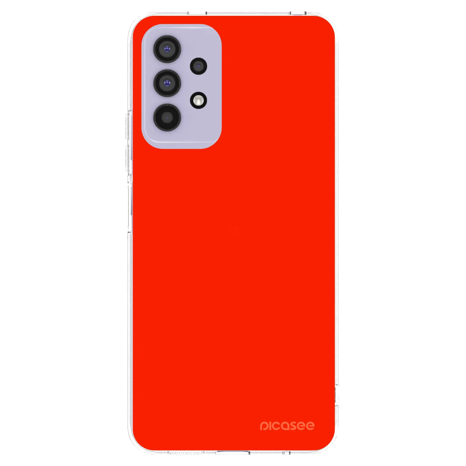 Picasee silikonowe przeźroczyste etui na Samsung Galaxy A32 4G SM-A325F - Maranello Red