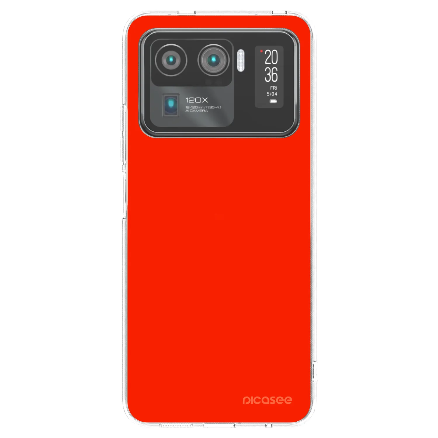 Picasee silikonowe przeźroczyste etui na Xiaomi Mi 11 Ultra - Maranello Red