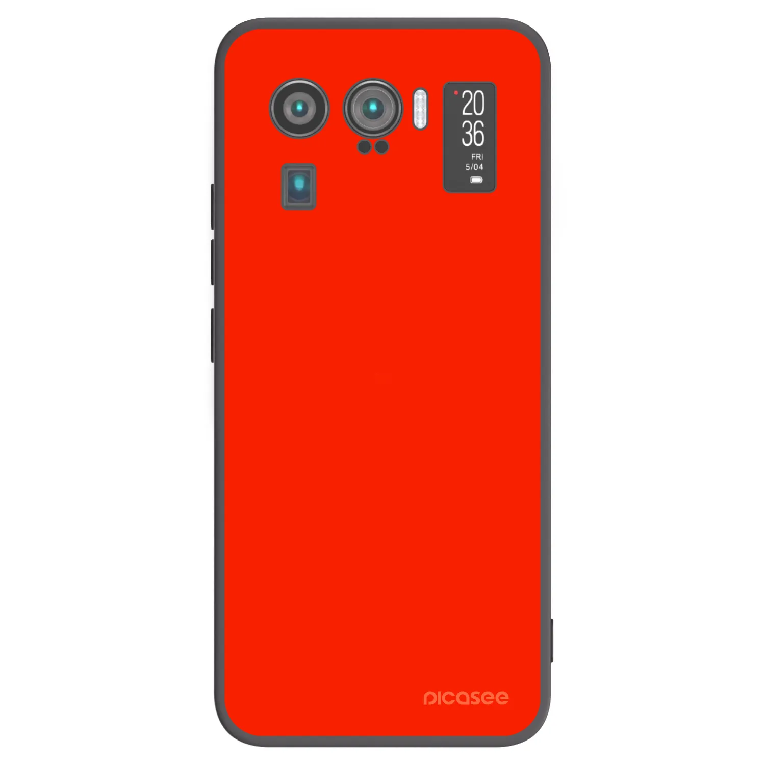 Picasee silikonowe czarne etui na Xiaomi Mi 11 Ultra - Maranello Red