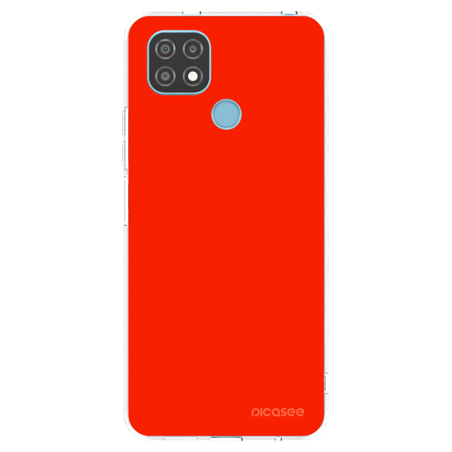 Picasee silikonowe przeźroczyste etui na Realme C21 - Maranello Red