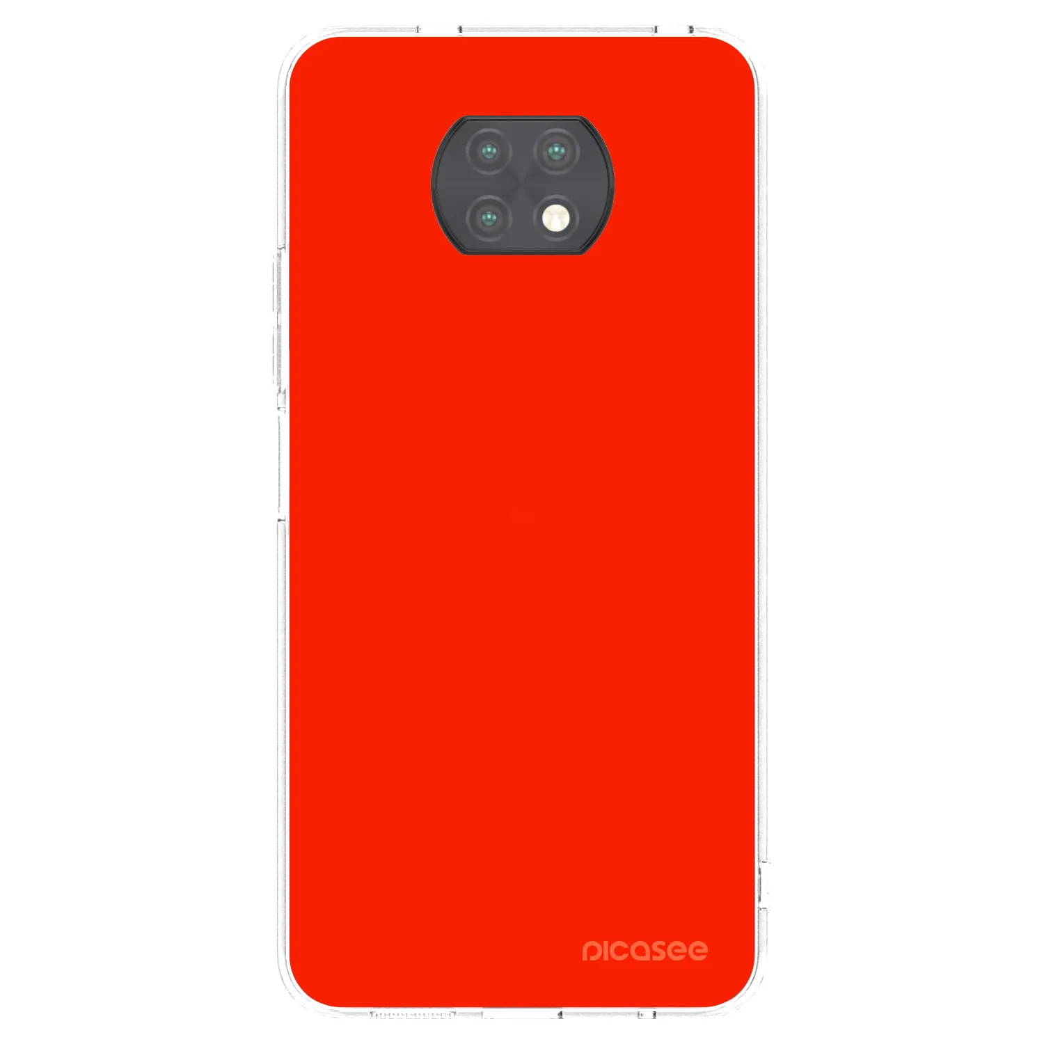 Picasee silikonowe przeźroczyste etui na Xiaomi Redmi Note 9T - Maranello Red
