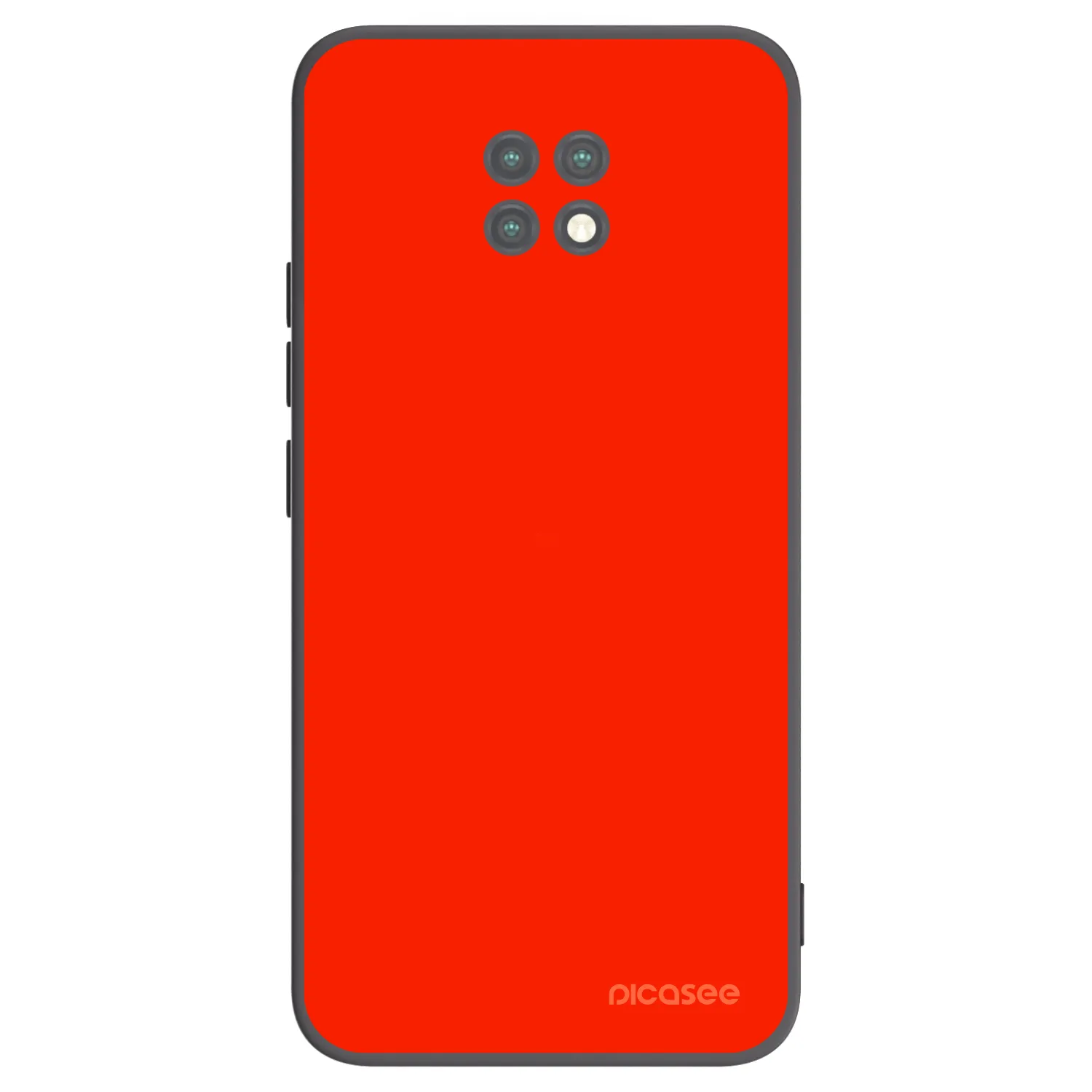 Picasee silikonowe czarne etui na Xiaomi Redmi Note 9T - Maranello Red