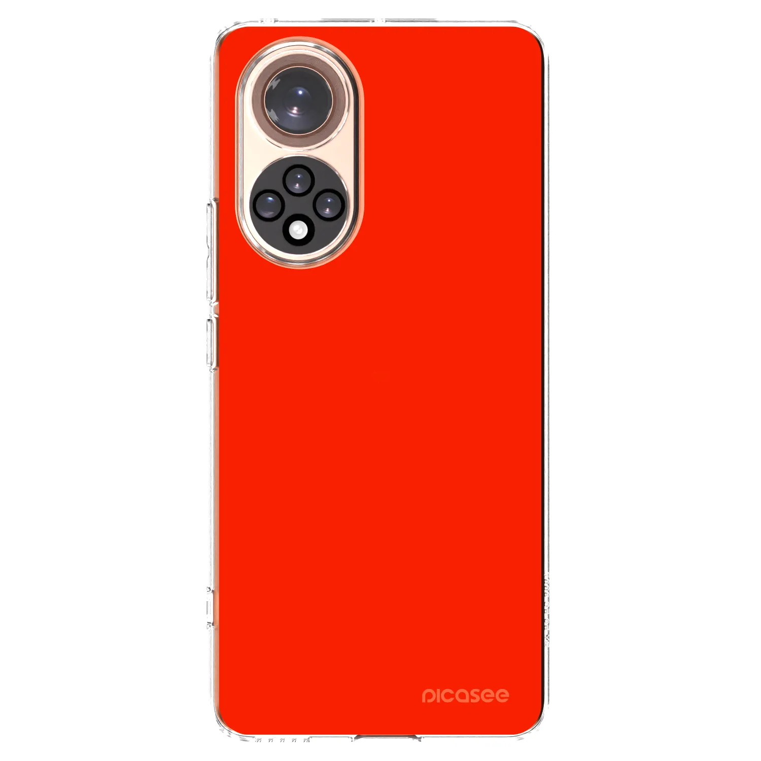Picasee silikonowe przeźroczyste etui na Honor 50 5G - Maranello Red