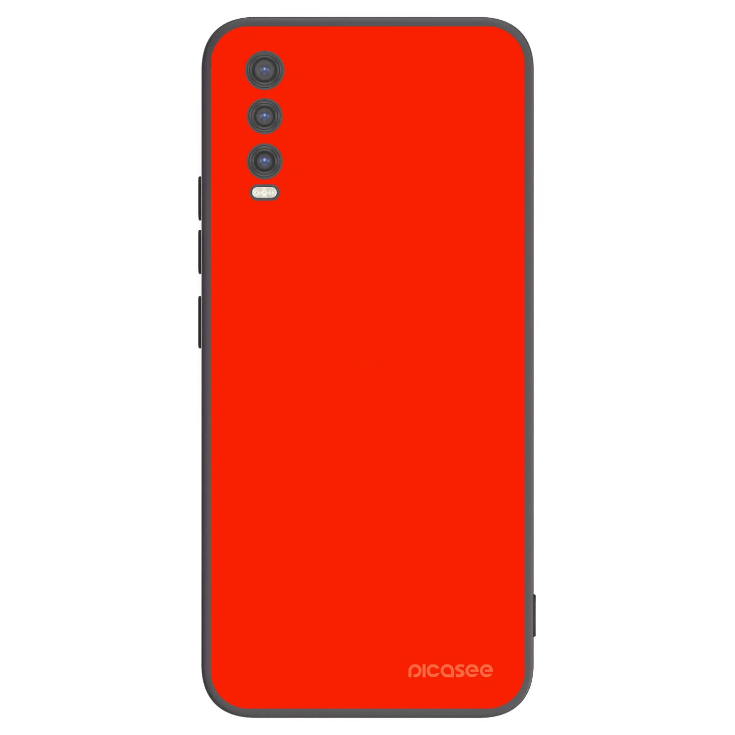 Picasee silikonowe czarne etui na Vivo Y20s - Maranello Red