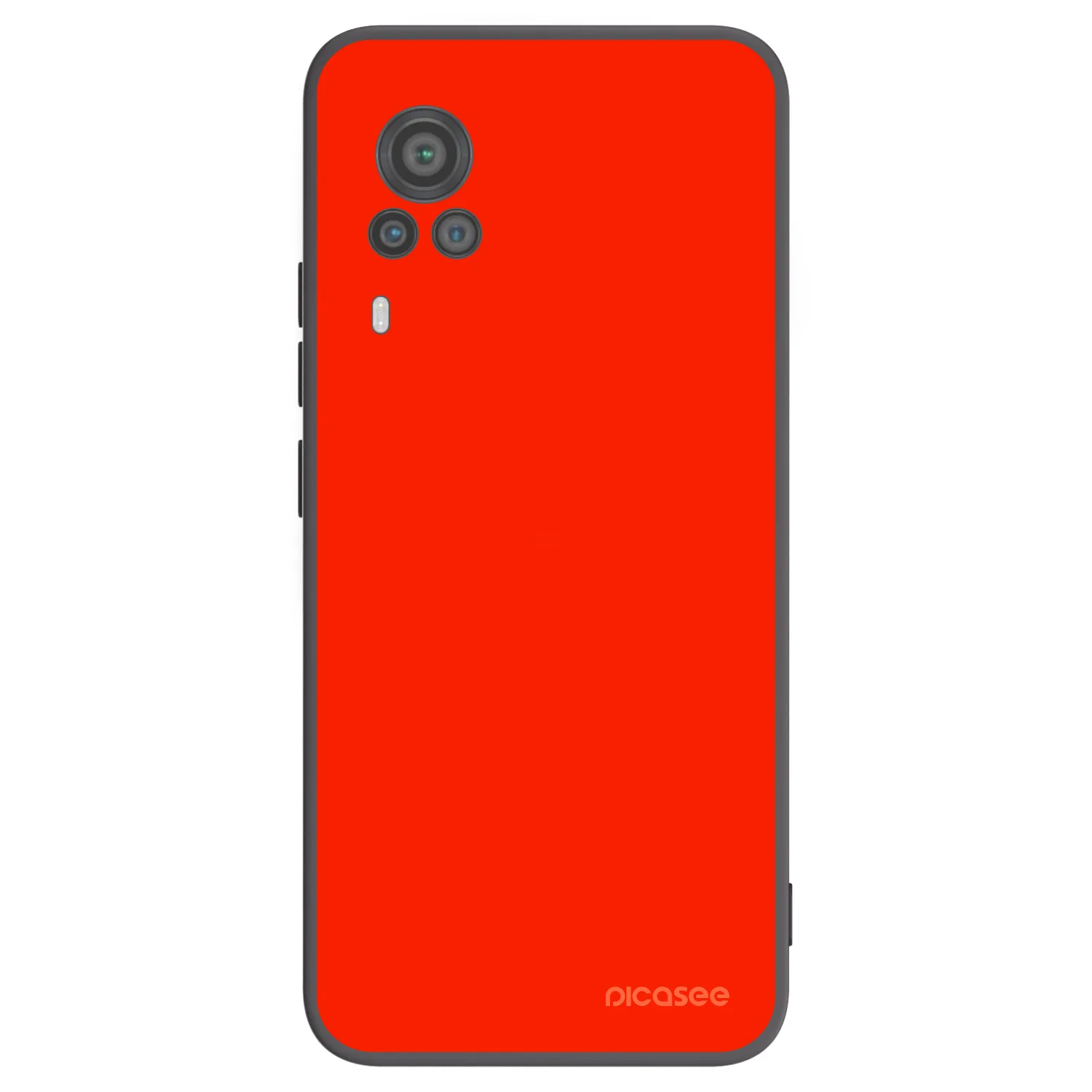 Picasee silikonowe czarne etui na Vivo X60 Pro 5G - Maranello Red