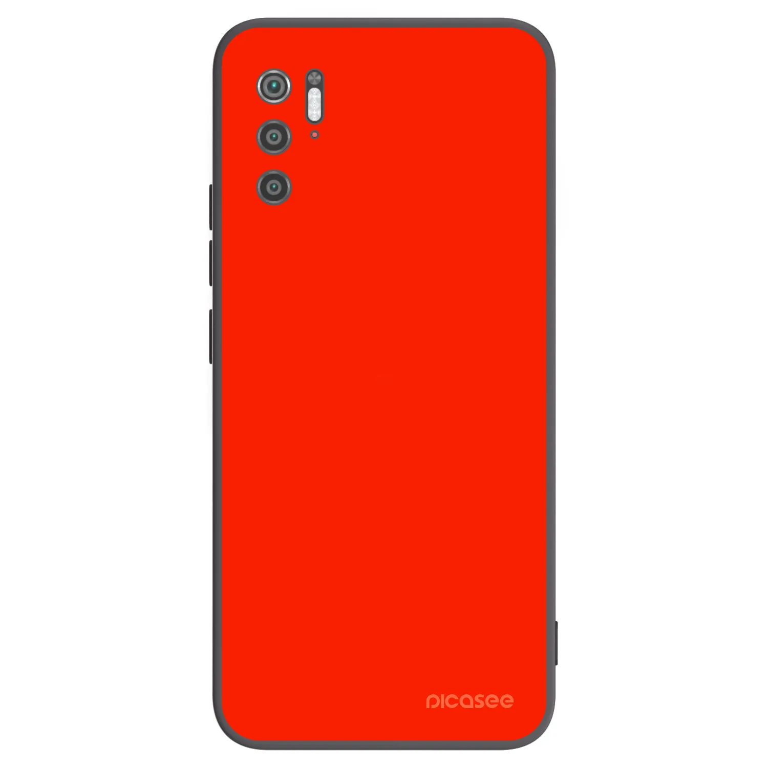 Picasee silikonowe czarne etui na Xiaomi Poco M3 Pro 5G - Maranello Red