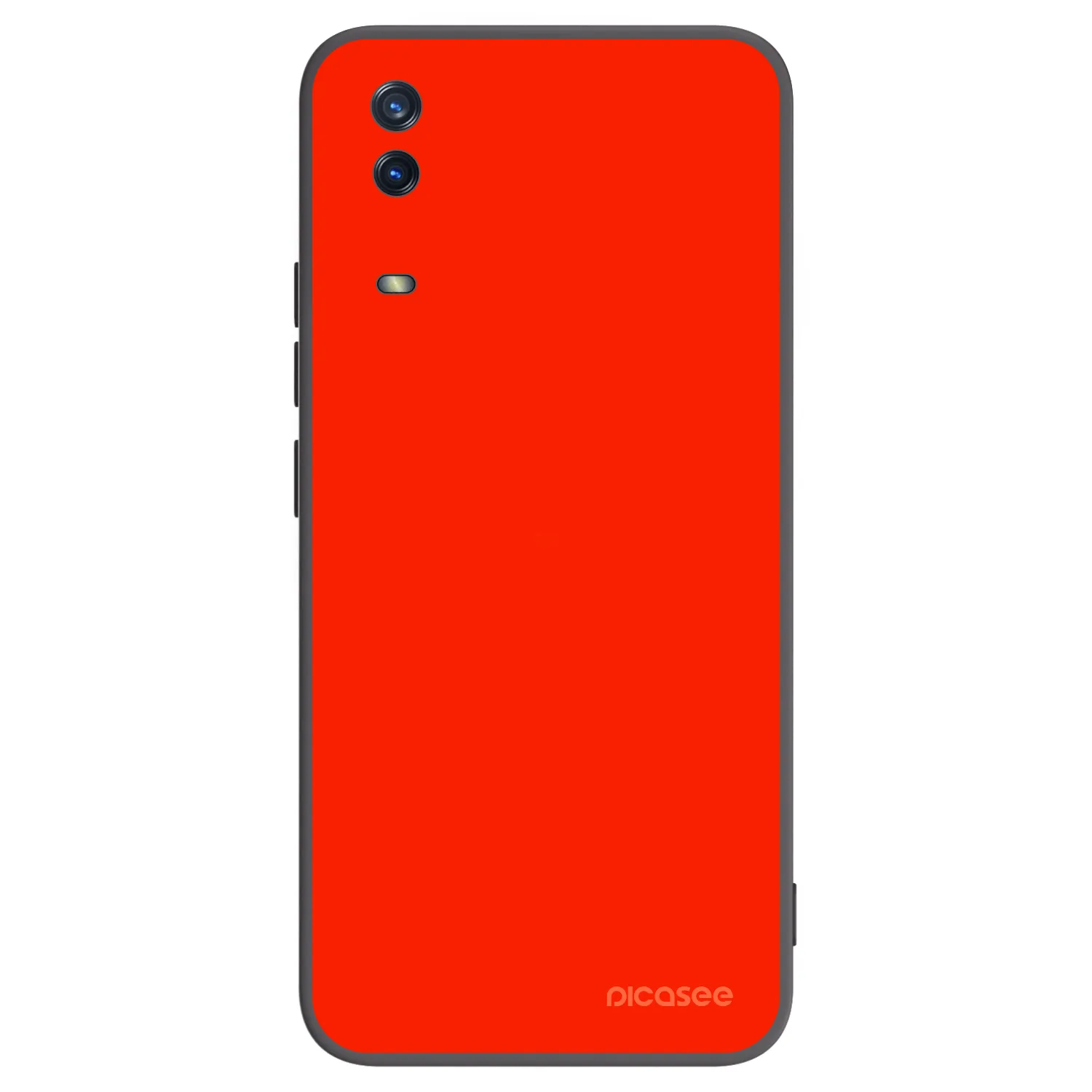 Picasee silikonowe czarne etui na Vivo Y11s - Maranello Red