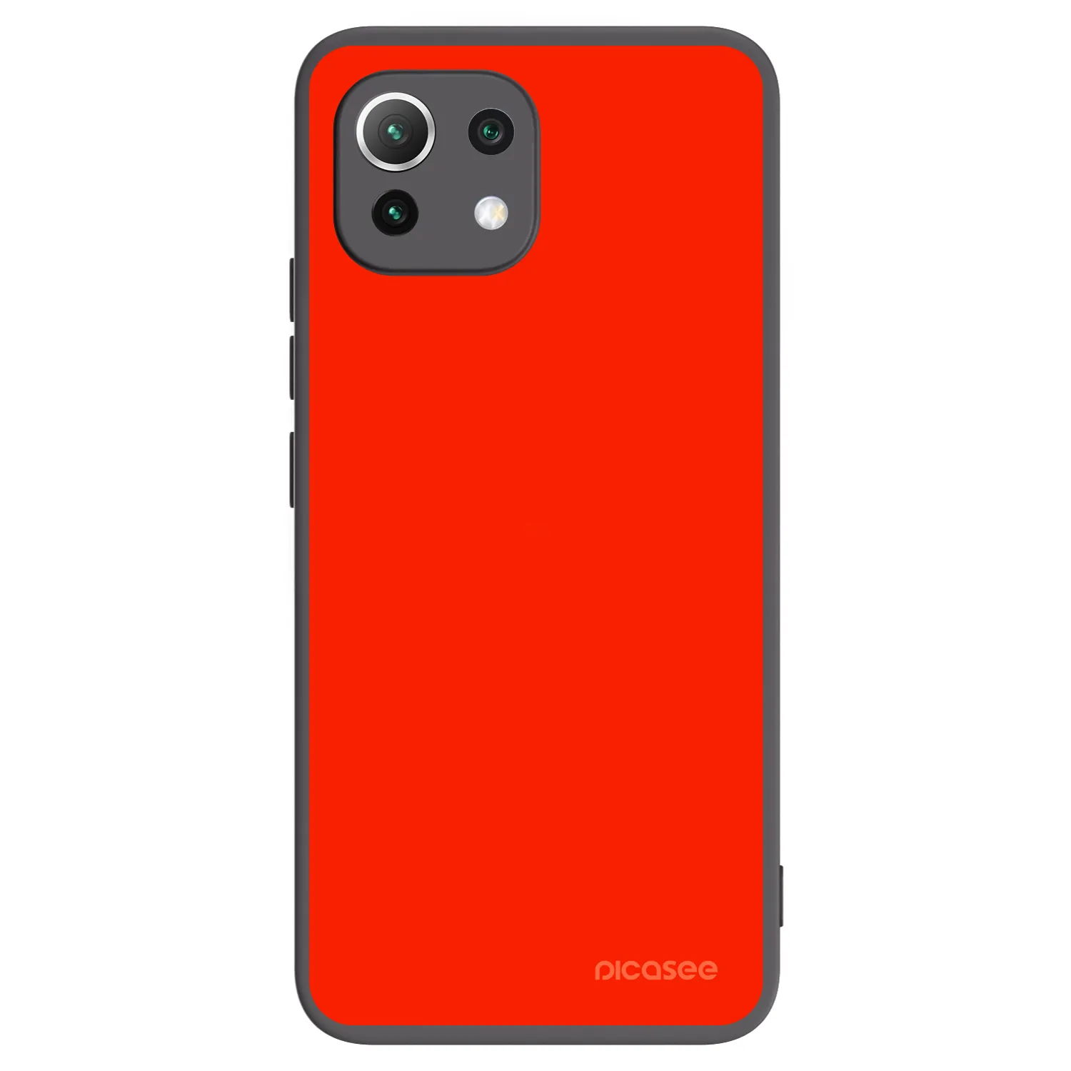 Picasee silikonowe czarne etui na Xiaomi 11 Lite 5G NE - Maranello Red