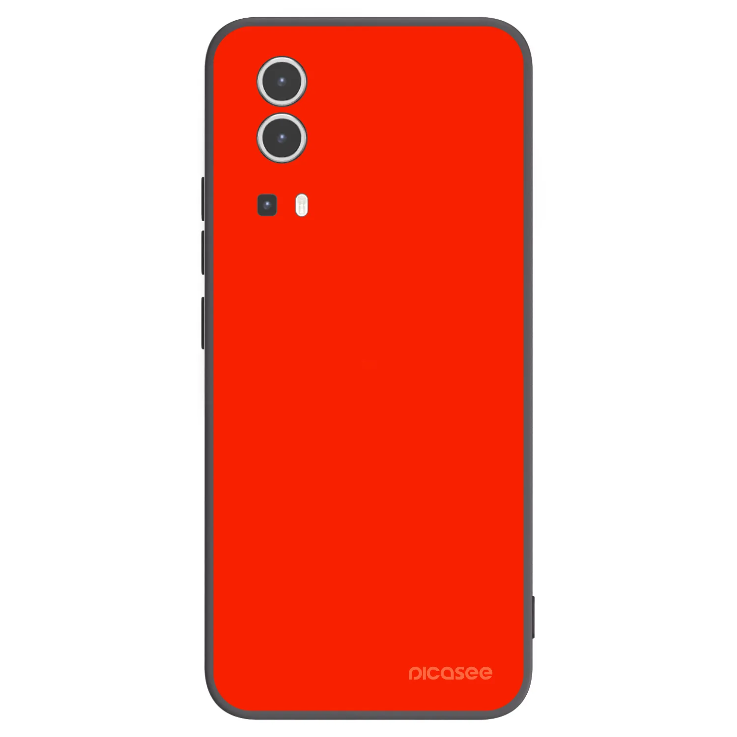 Picasee silikonowe czarne etui na Vivo Y72 5G - Maranello Red