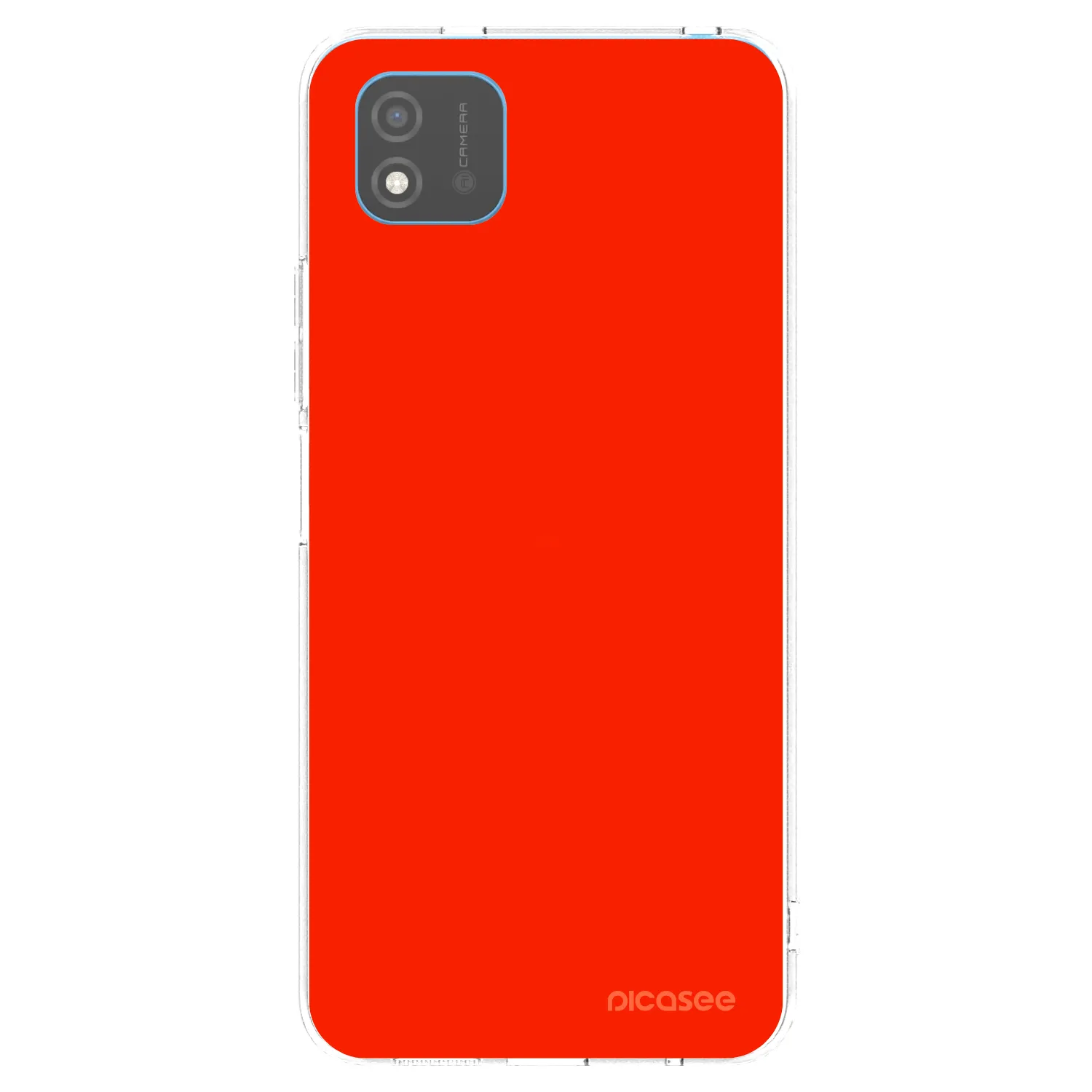 Picasee silikonowe przeźroczyste etui na Realme C11 (2021) - Maranello Red