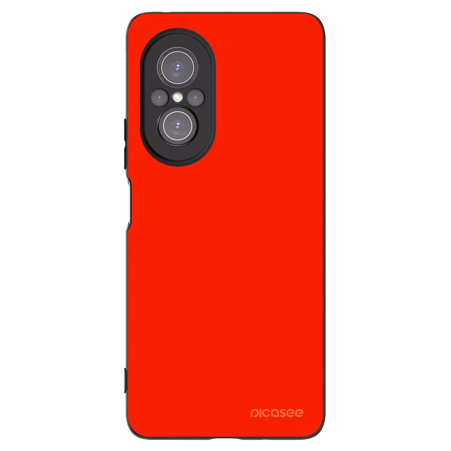 Picasee silikonowe czarne etui na Huawei Nova 9 SE - Maranello Red