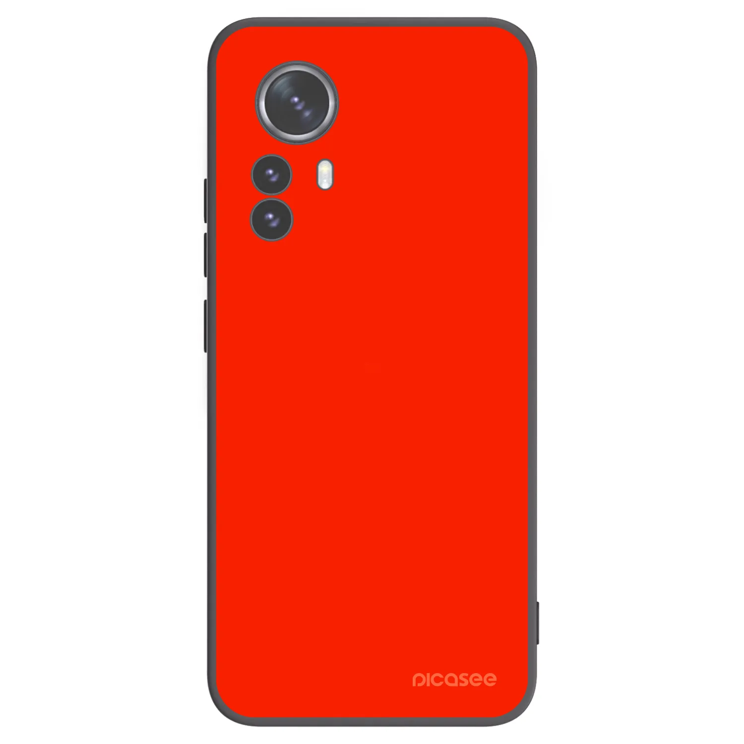 Picasee silikonowe czarne etui na Xiaomi 12 Pro - Maranello Red