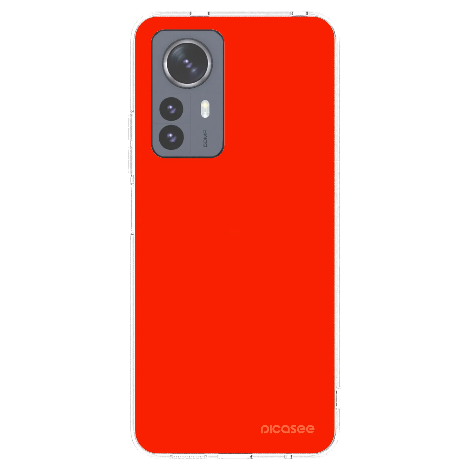 Picasee silikonowe przeźroczyste etui na Xiaomi 12 Pro - Maranello Red