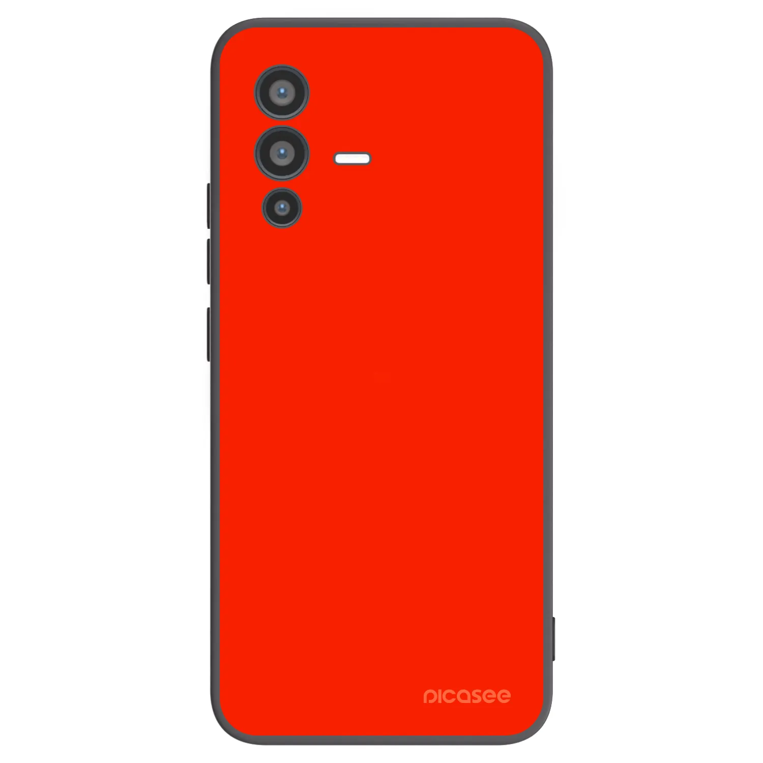 Picasee silikonowe czarne etui na Vivo V23 5G - Maranello Red