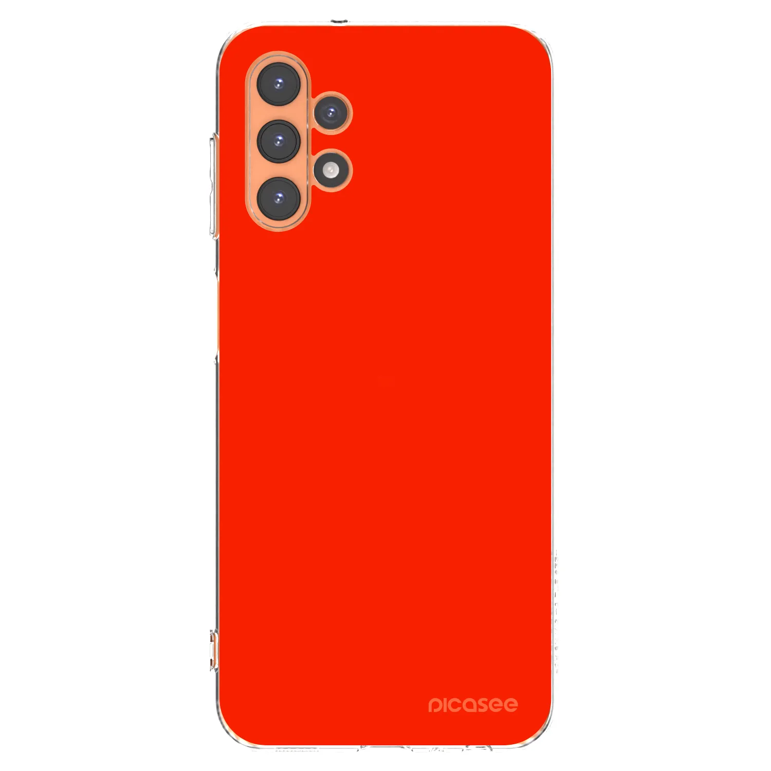 Picasee silikonowe przeźroczyste etui na Samsung Galaxy A13 4G A135 - Maranello Red