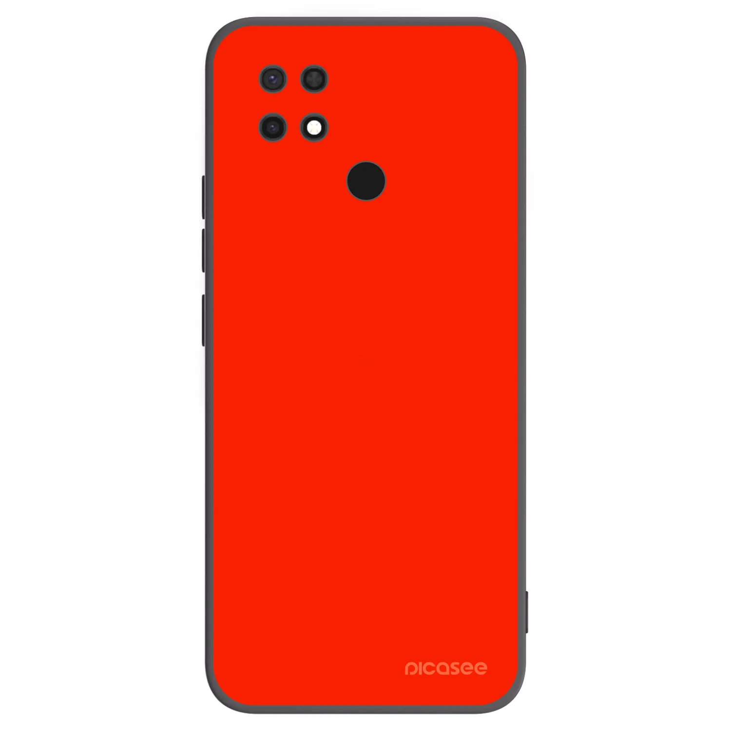 Picasee silikonowe czarne etui na Xiaomi Redmi 10C - Maranello Red
