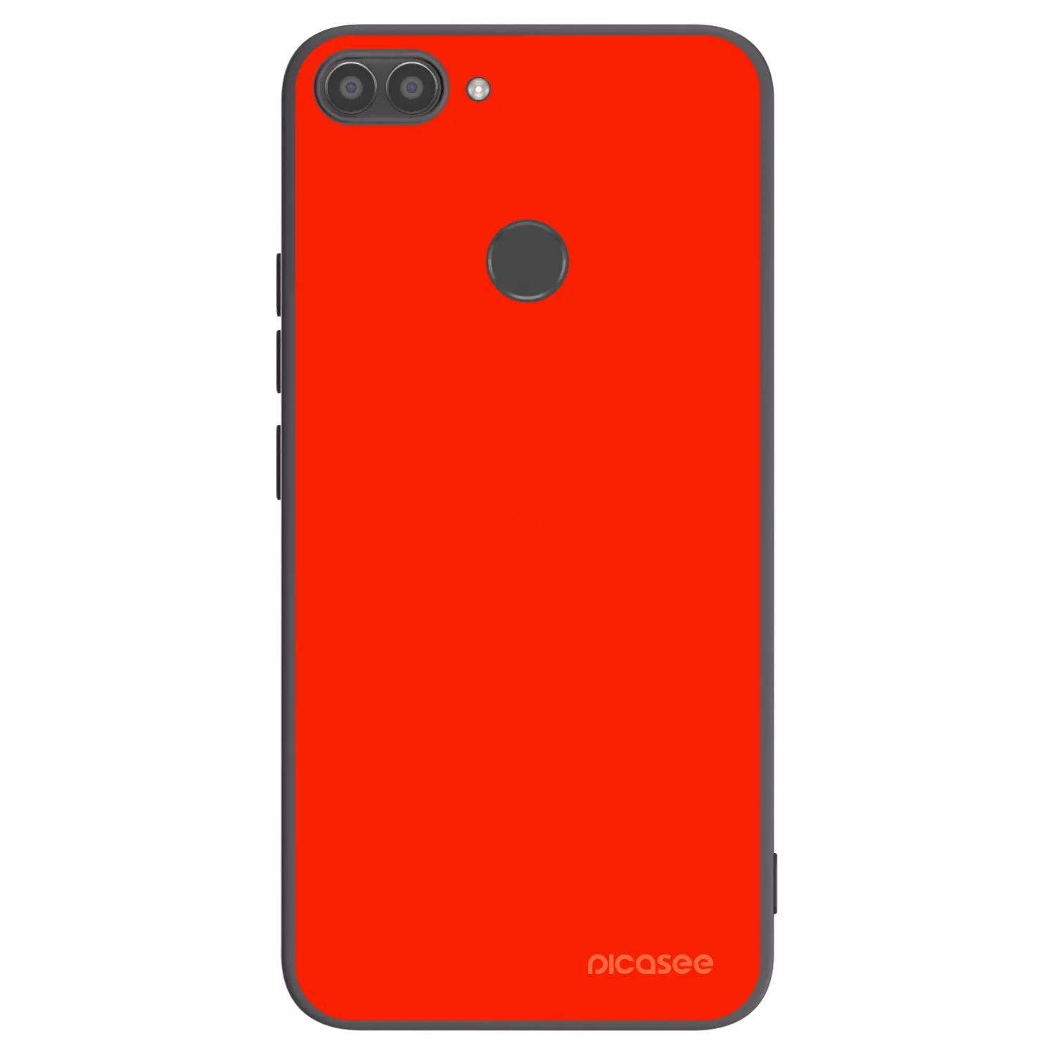 Picasee silikonowe czarne etui na Huawei P Smart - Maranello Red