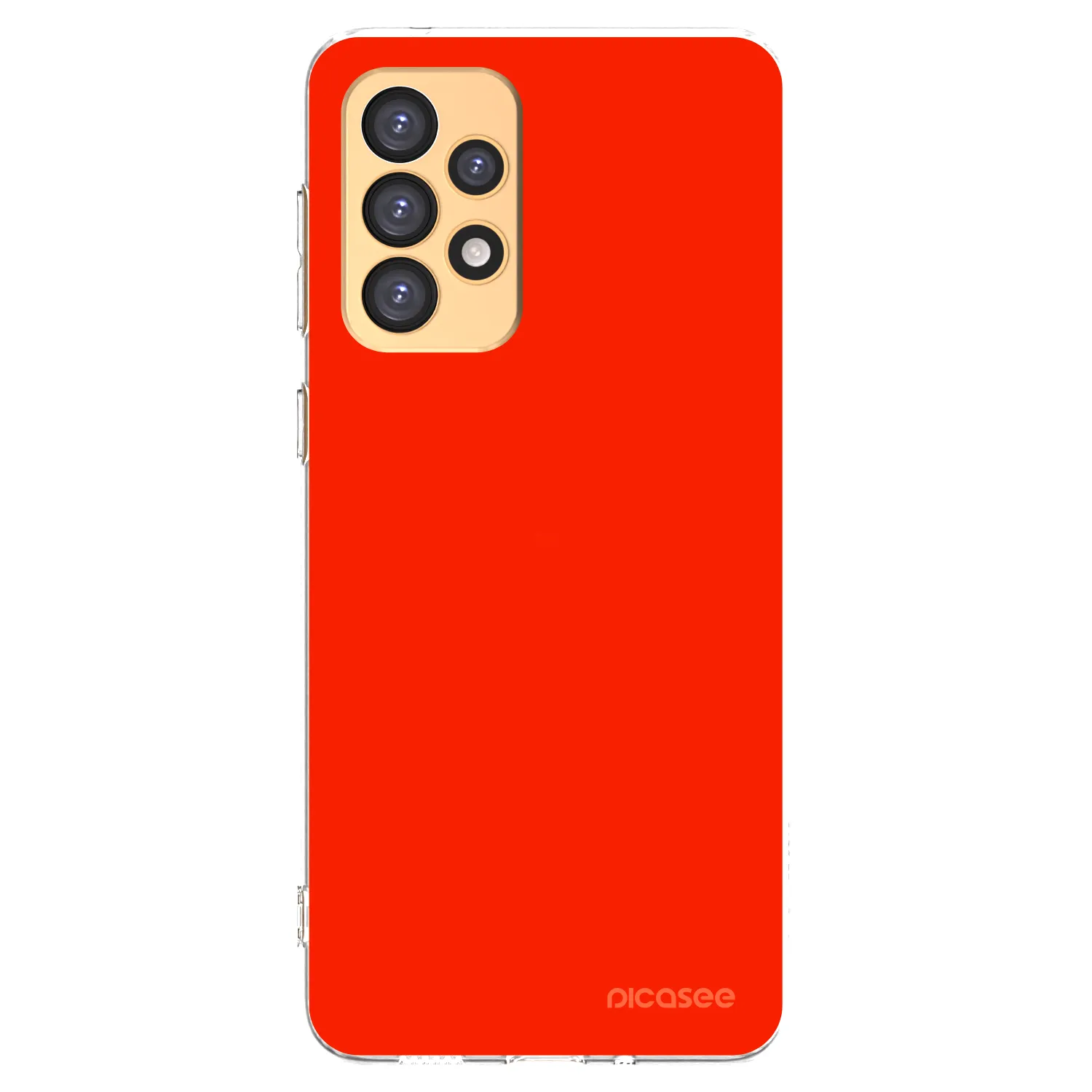 Picasee silikonowe przeźroczyste etui na Samsung Galaxy A33 5G A336 - Maranello Red