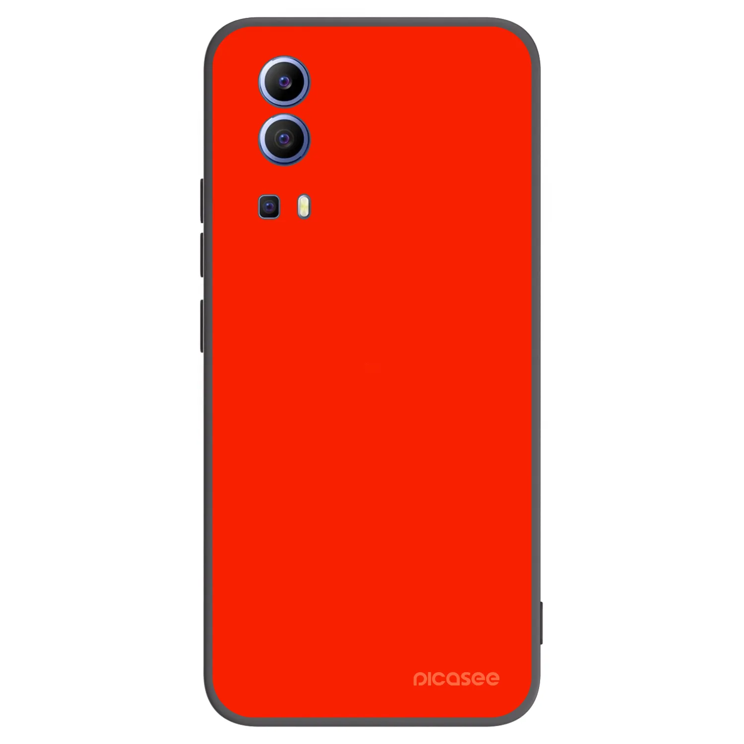 Picasee silikonowe czarne etui na Vivo Y52 5G - Maranello Red