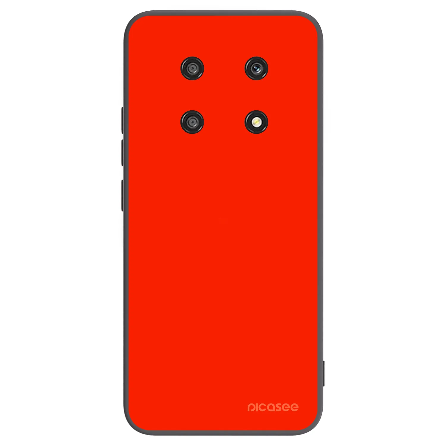 Picasee silikonowe czarne etui na Honor Magic4 Lite 5G - Maranello Red