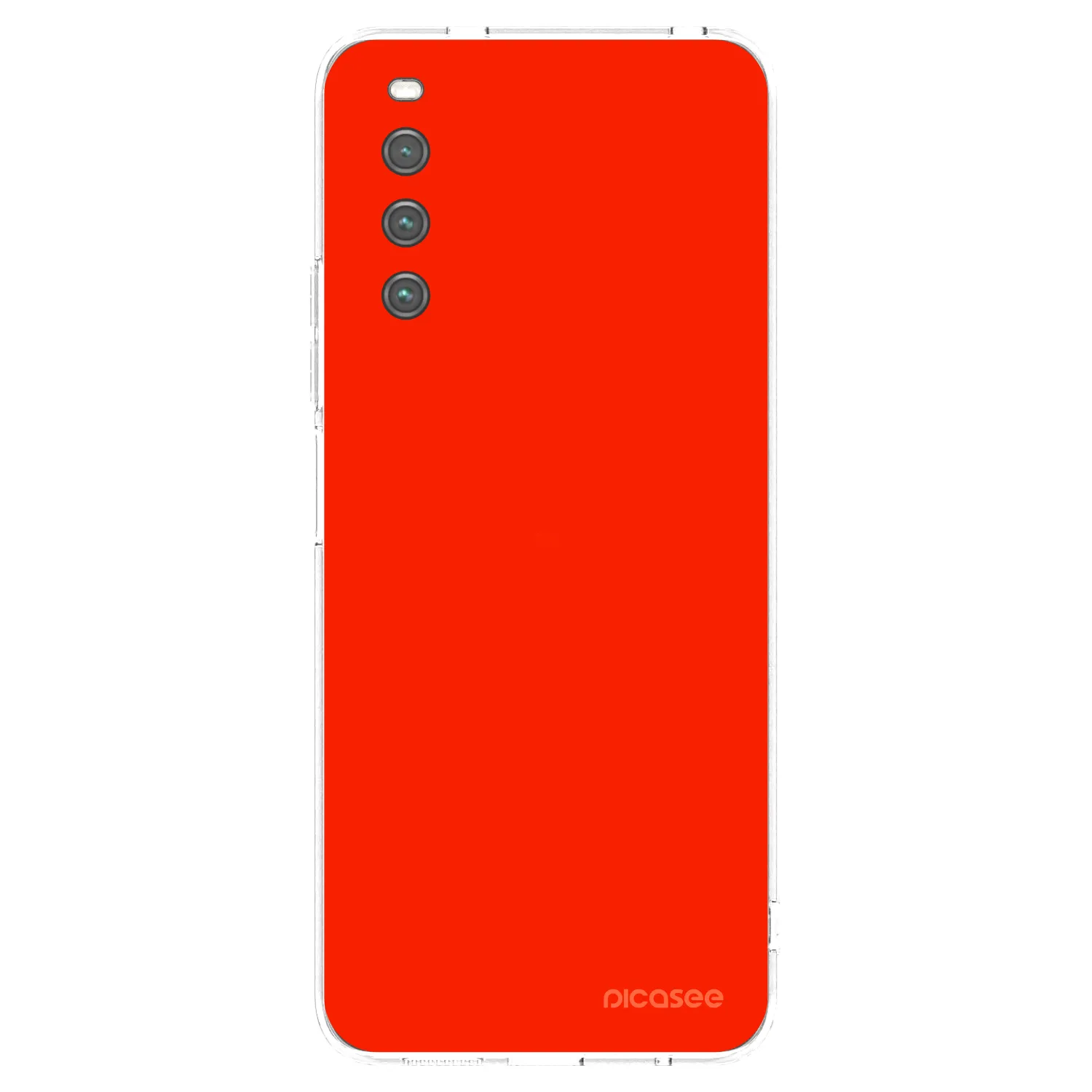 Picasee silikonowe przeźroczyste etui na Sony Xperia 10 IV 5G - Maranello Red