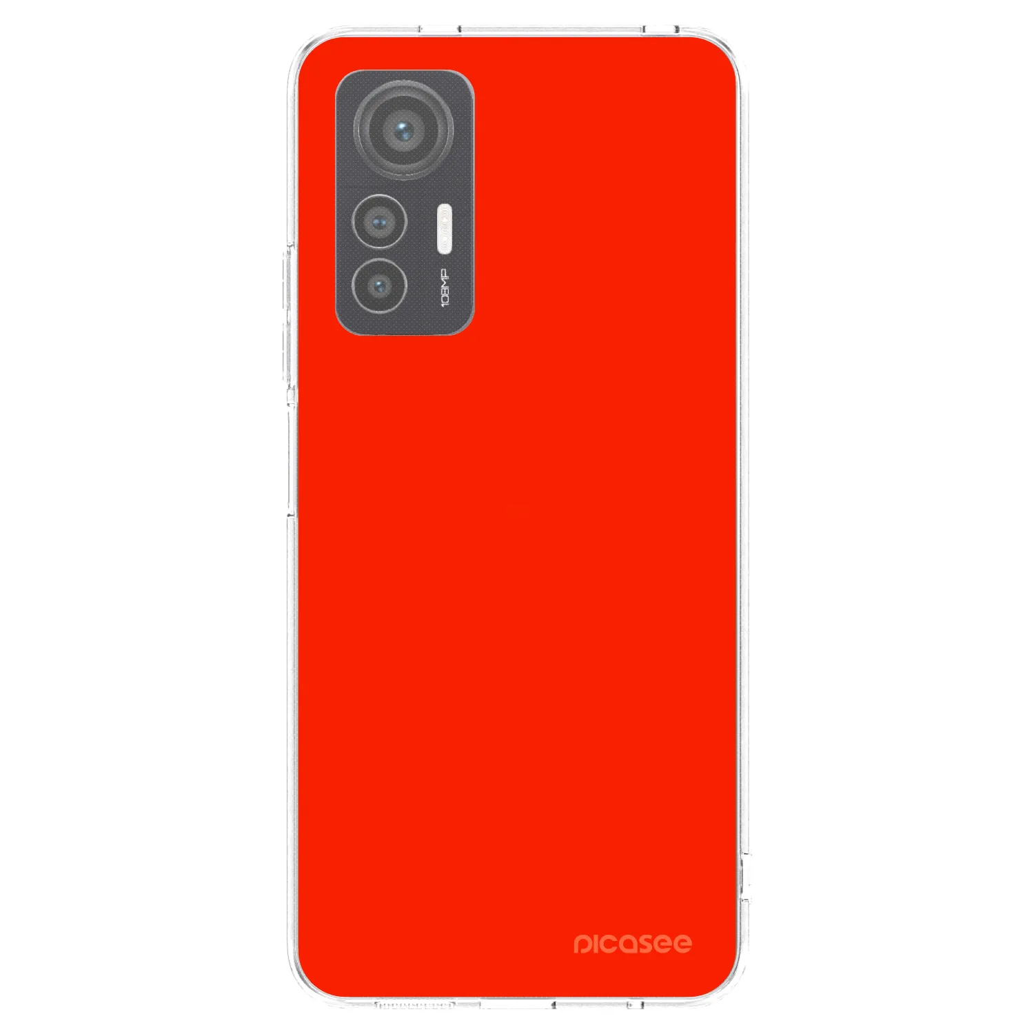 Picasee silikonowe przeźroczyste etui na Xiaomi 12 Lite - Maranello Red