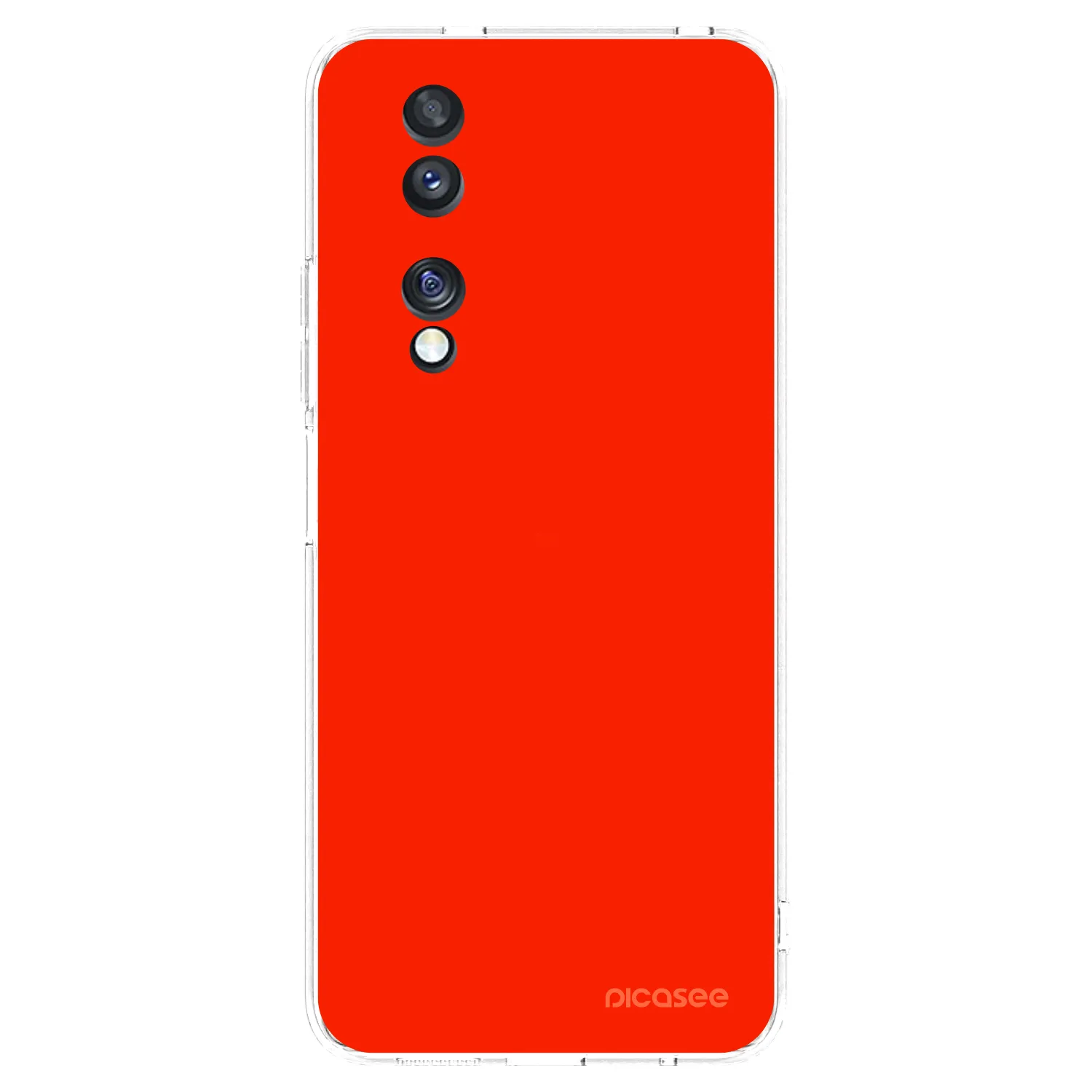 Picasee silikonowe przeźroczyste etui na Honor 70 - Maranello Red