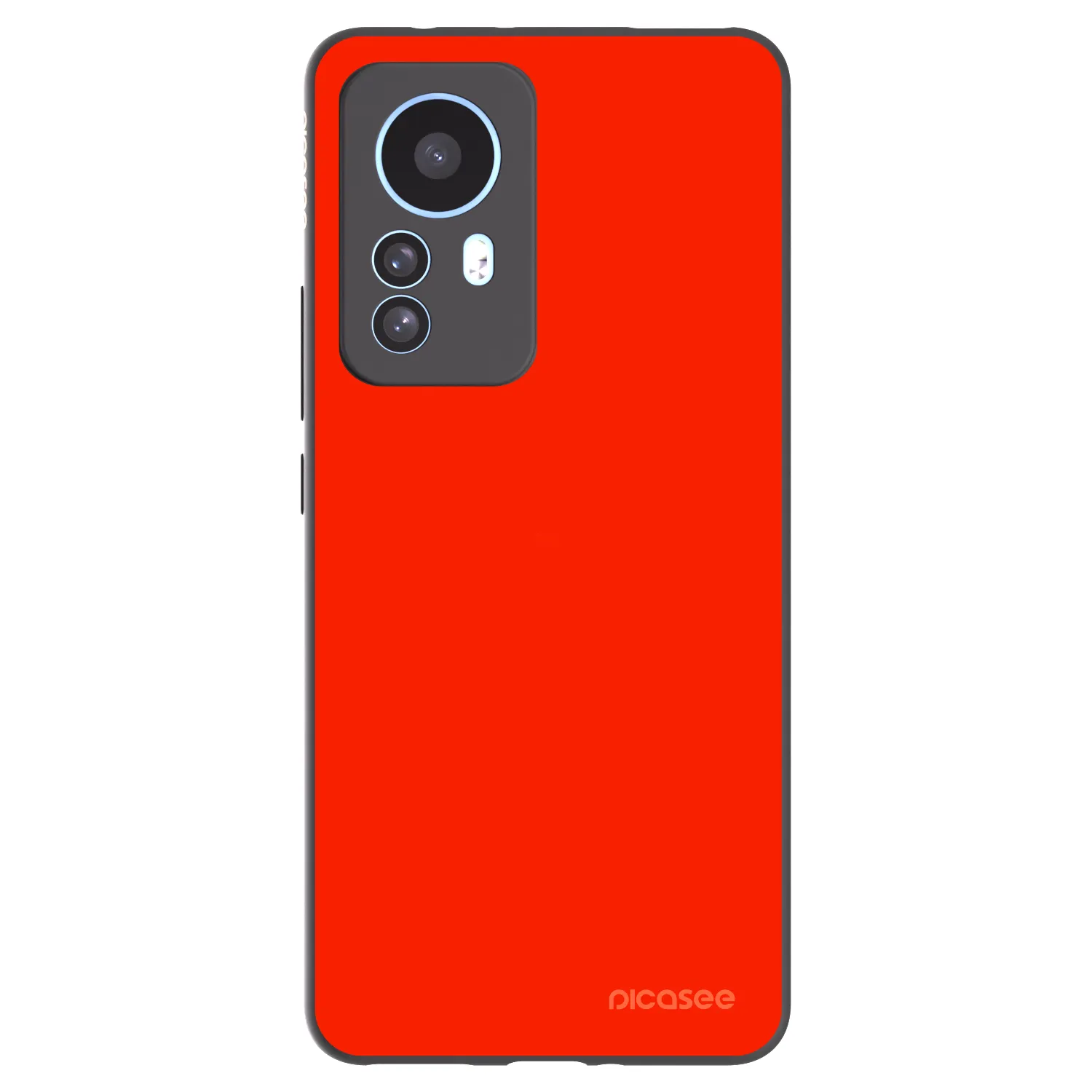 Picasee silikonowe czarne etui na Xiaomi 12T Pro - Maranello Red