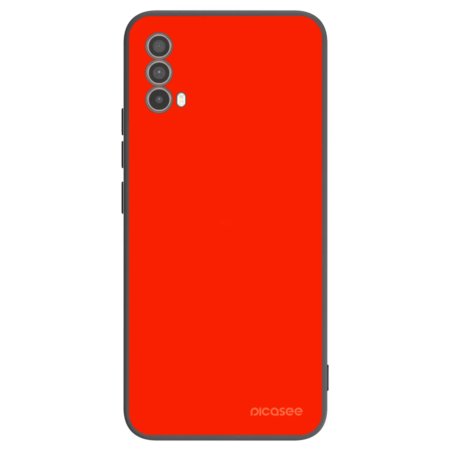 Picasee silikonowe czarne etui na Motorola Moto E40 - Maranello Red
