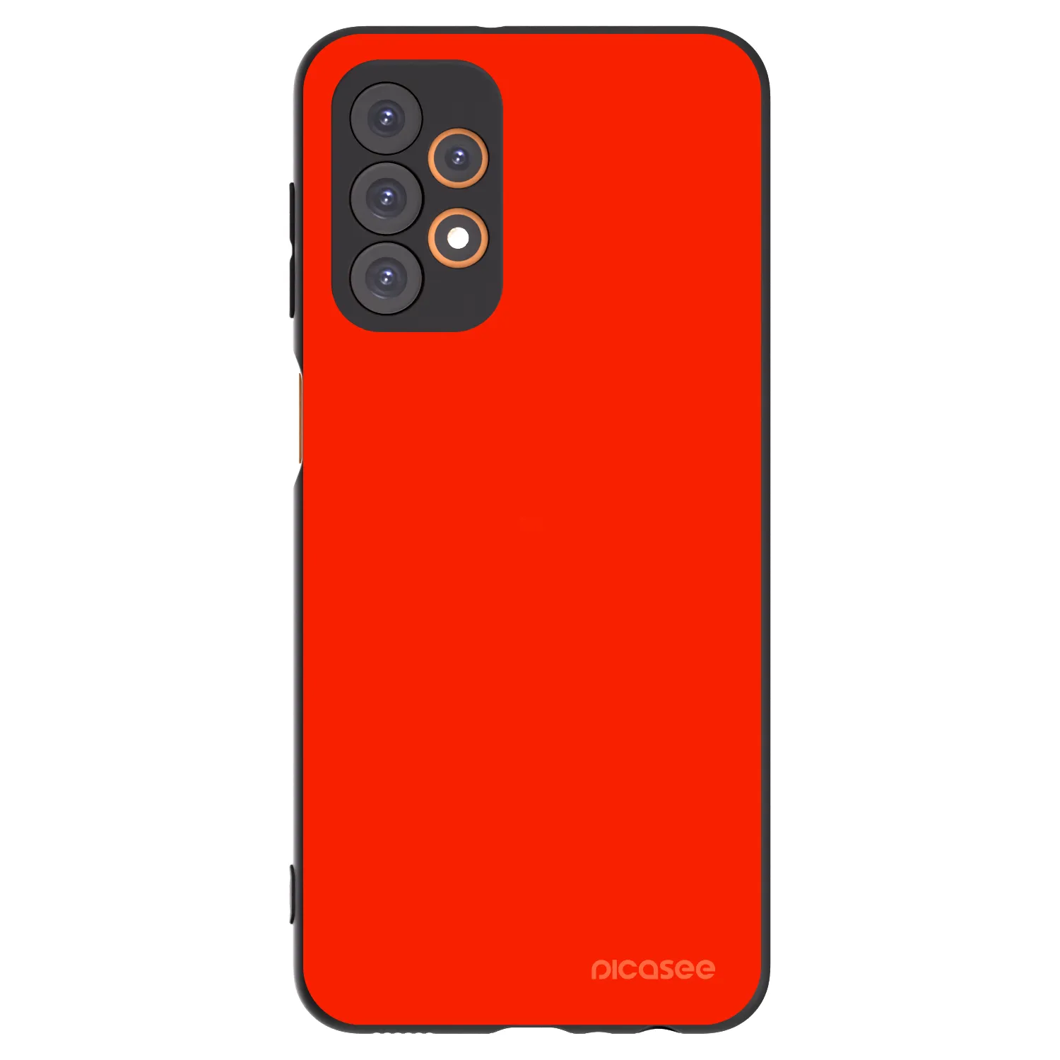 Picasee silikonowe czarne etui na Samsung Galaxy A23 A236B 5G - Maranello Red