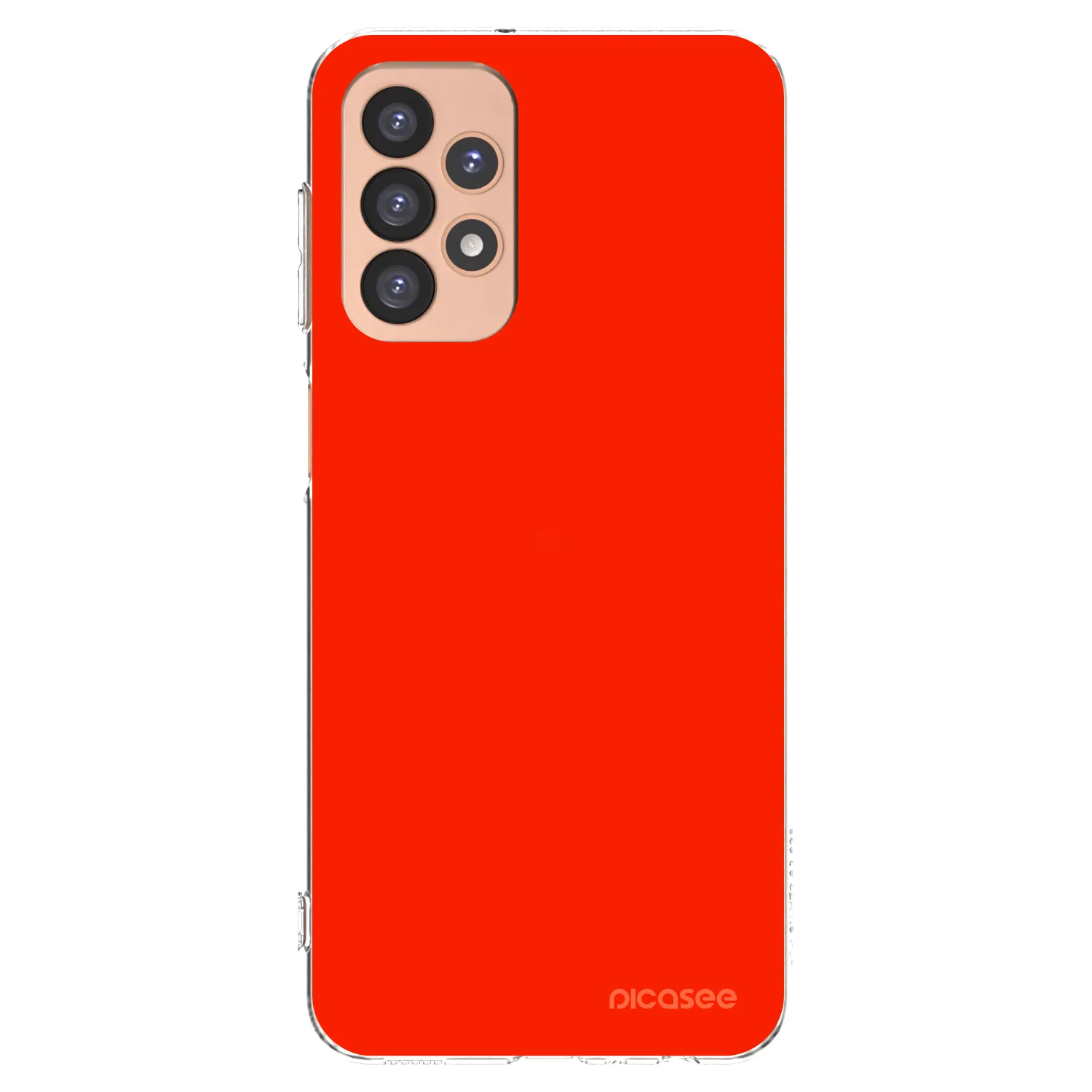 Picasee silikonowe przeźroczyste etui na Samsung Galaxy A23 A236B 5G - Maranello Red