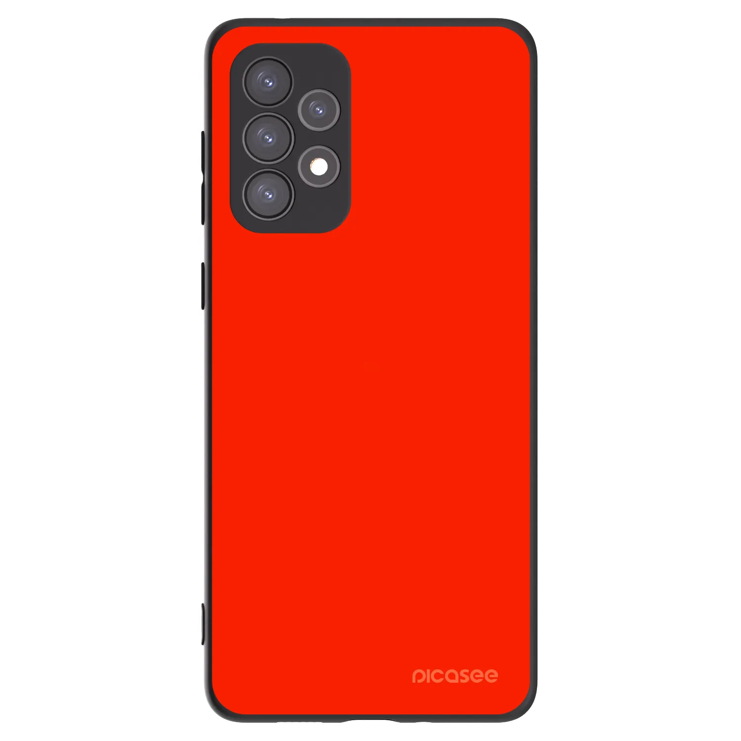 Picasee silikonowe czarne etui na Samsung Galaxy A73 5G - Maranello Red