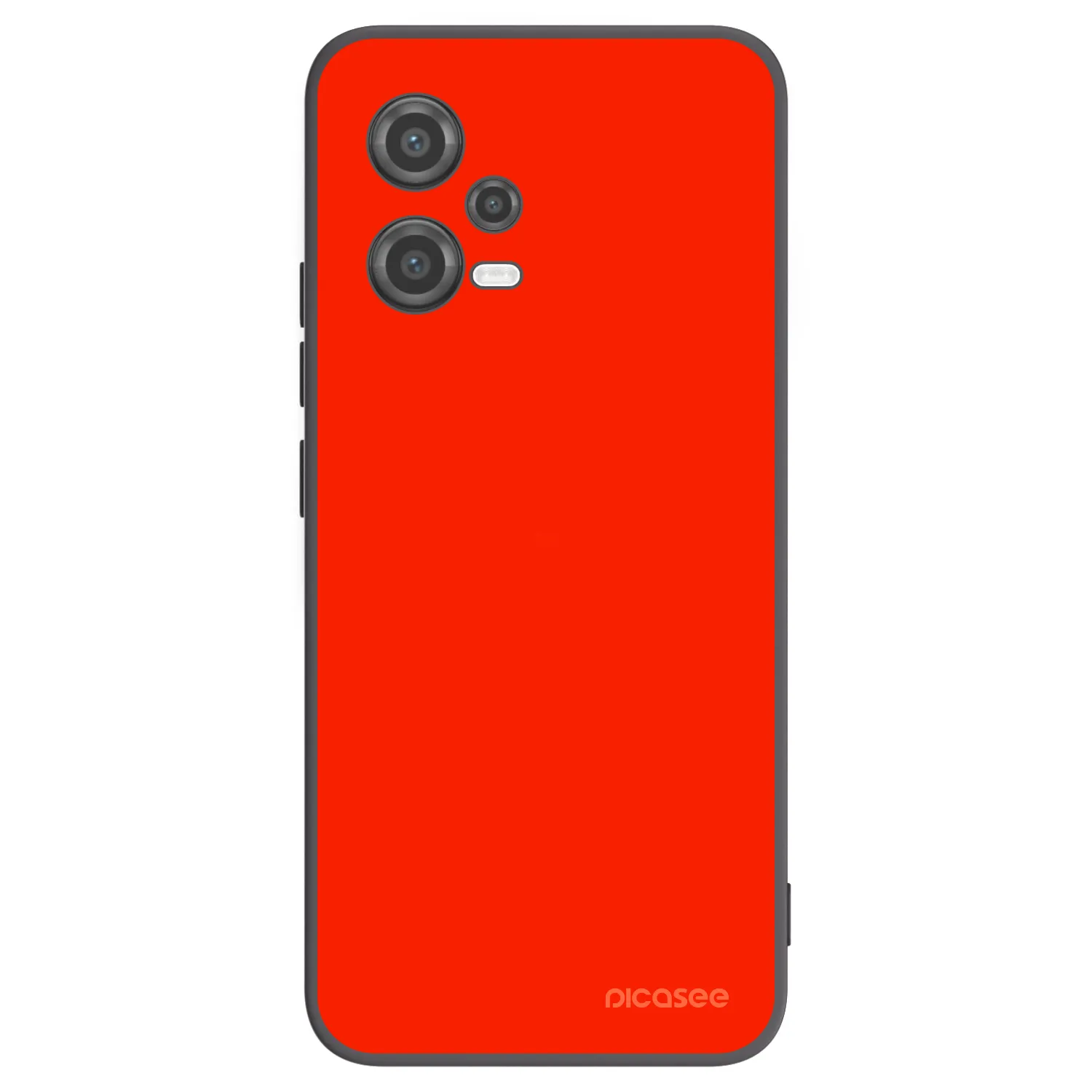 Picasee silikonowe czarne etui na Xiaomi Poco X5 - Maranello Red