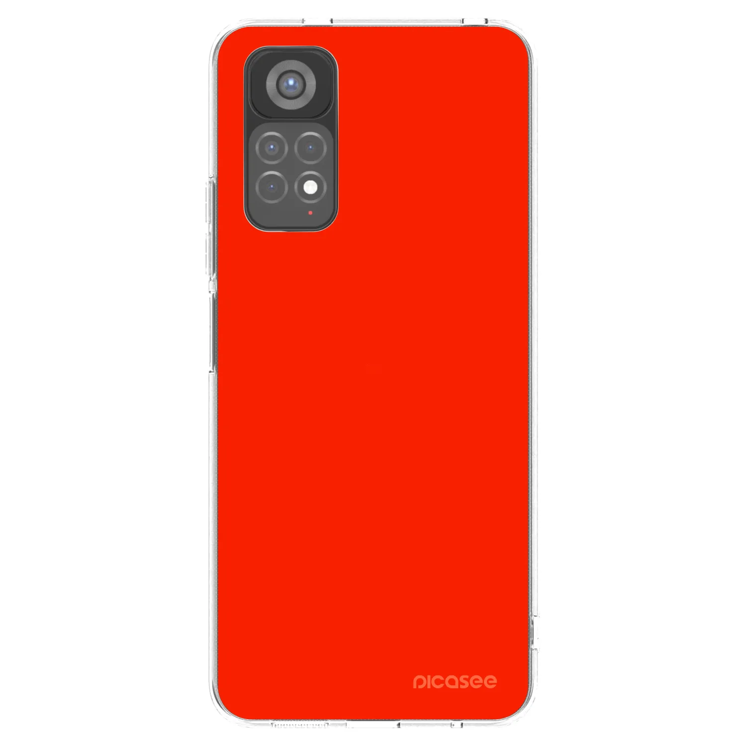 Picasee silikonowe przeźroczyste etui na Xiaomi Redmi Note 11S 5G - Maranello Red