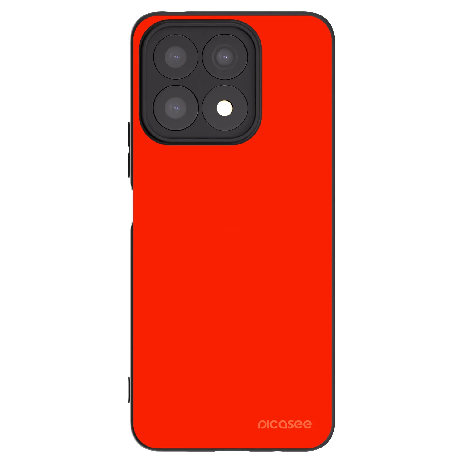 Picasee silikonowe czarne etui na Honor X8a - Maranello Red
