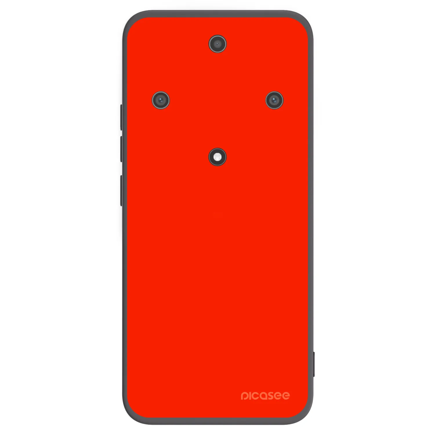 Picasee silikonowe czarne etui na Honor Magic5 Lite 5G - Maranello Red