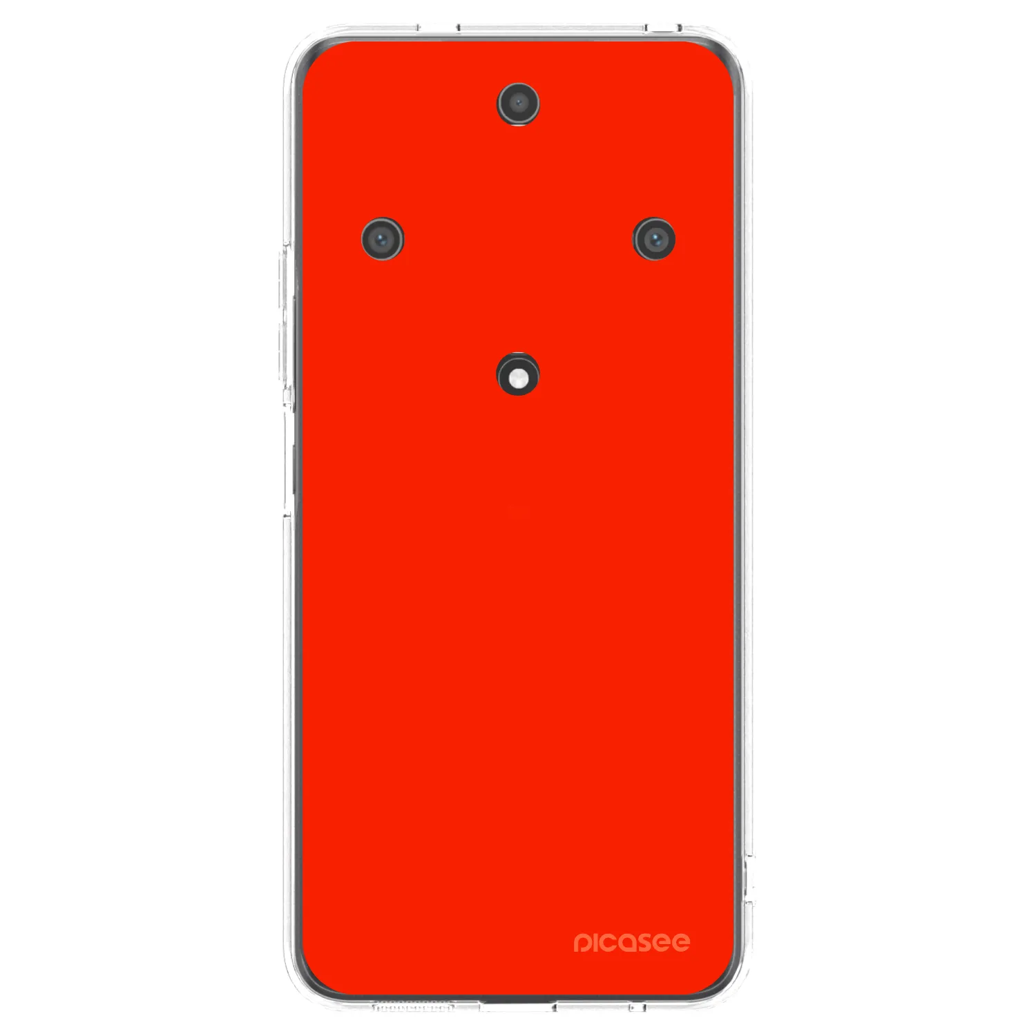 Picasee silikonowe przeźroczyste etui na Honor Magic5 Lite 5G - Maranello Red