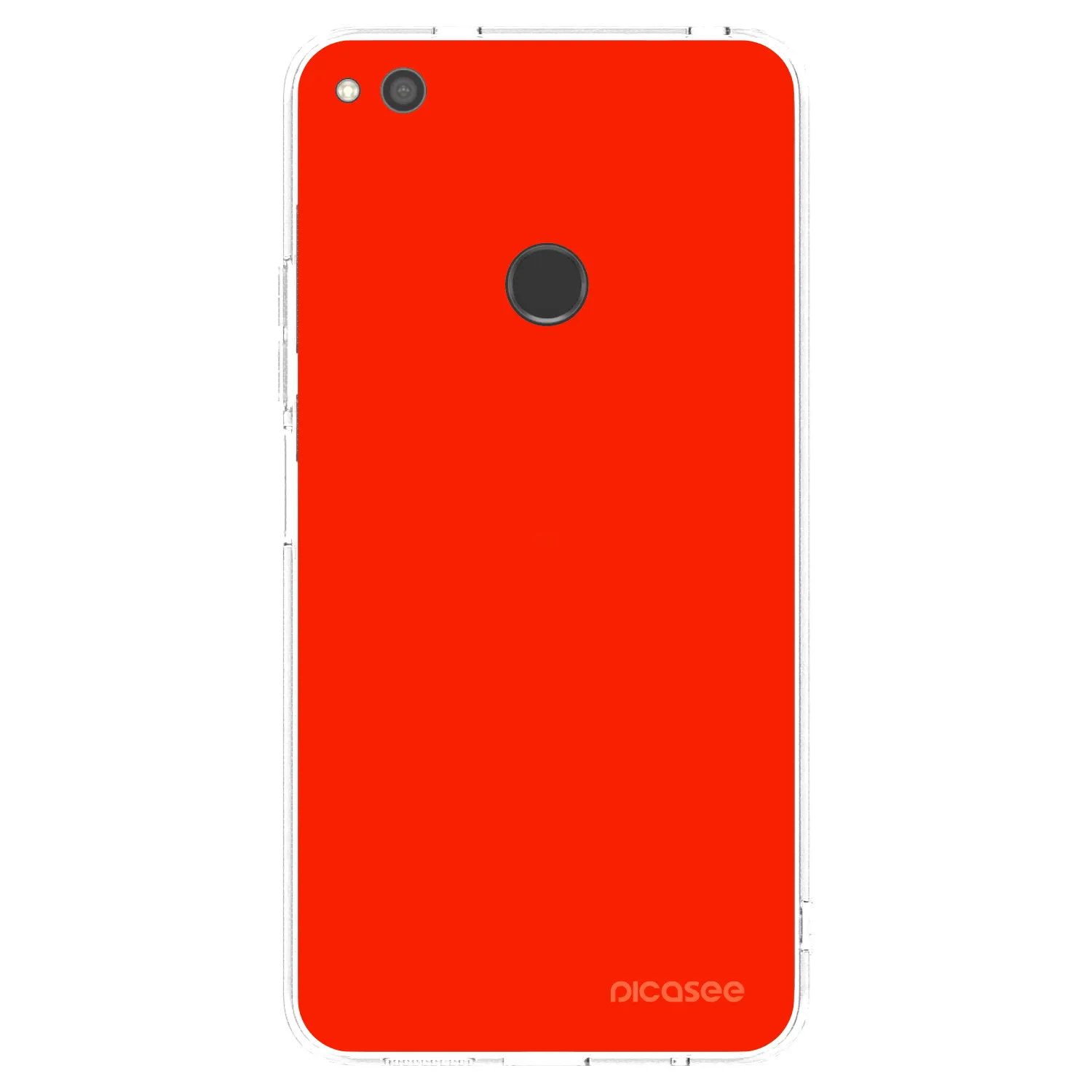 Picasee silikonowe przeźroczyste etui na Huawei P9 Lite 2017 - Maranello Red