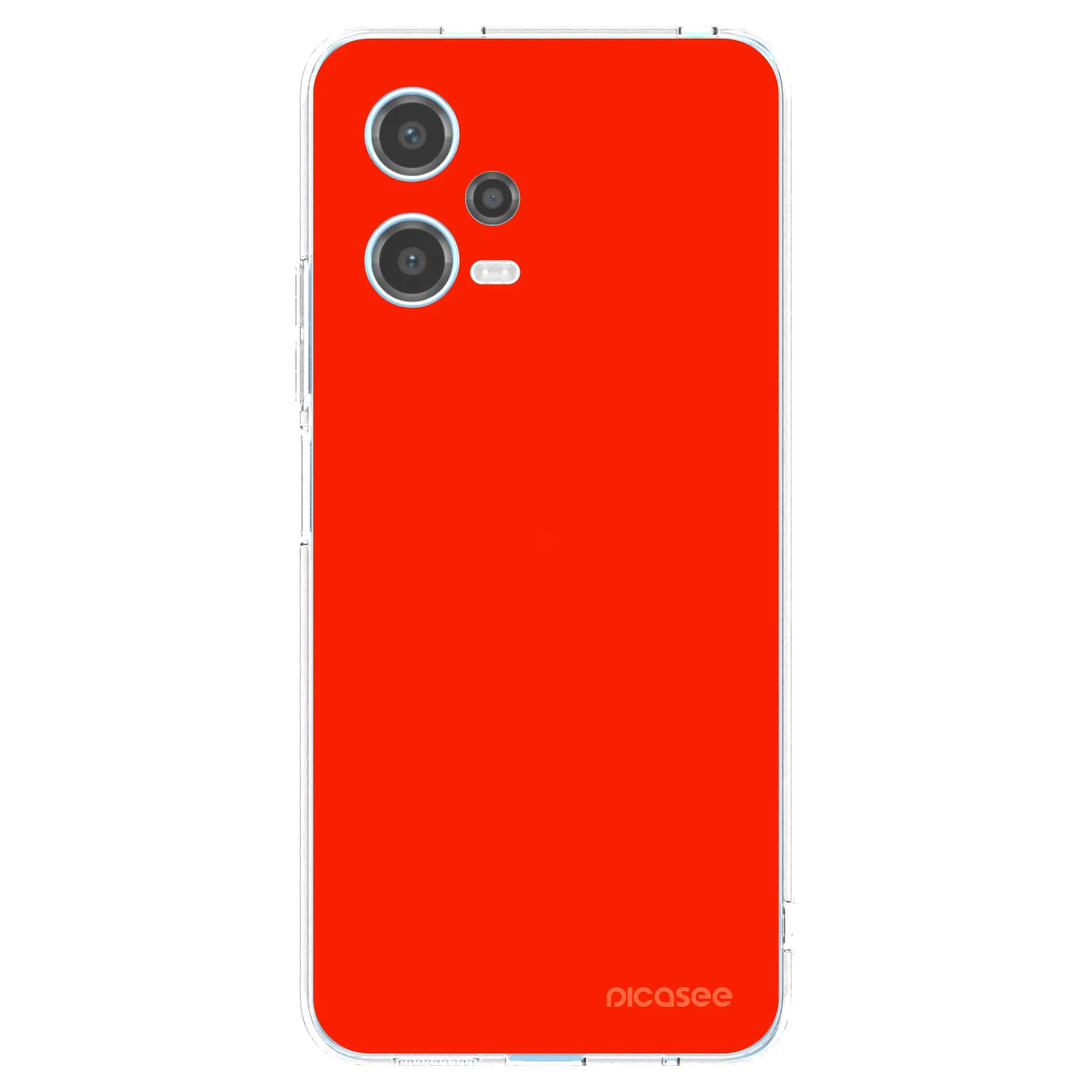 Picasee silikonowe przeźroczyste etui na Xiaomi Redmi Note 12 5G - Maranello Red