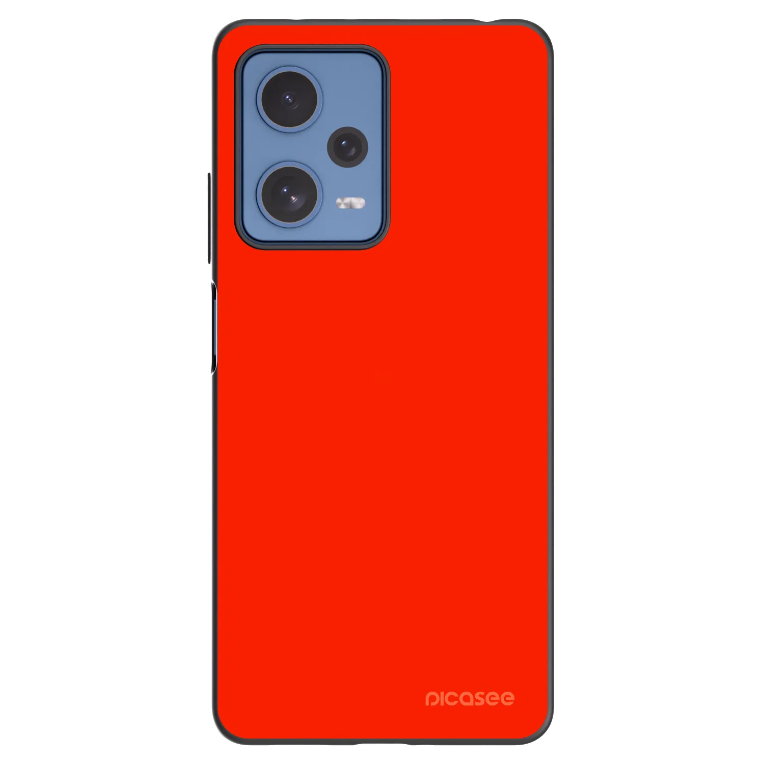 Picasee silikonowe czarne etui na Xiaomi Redmi Note 12 Pro 5G - Maranello Red