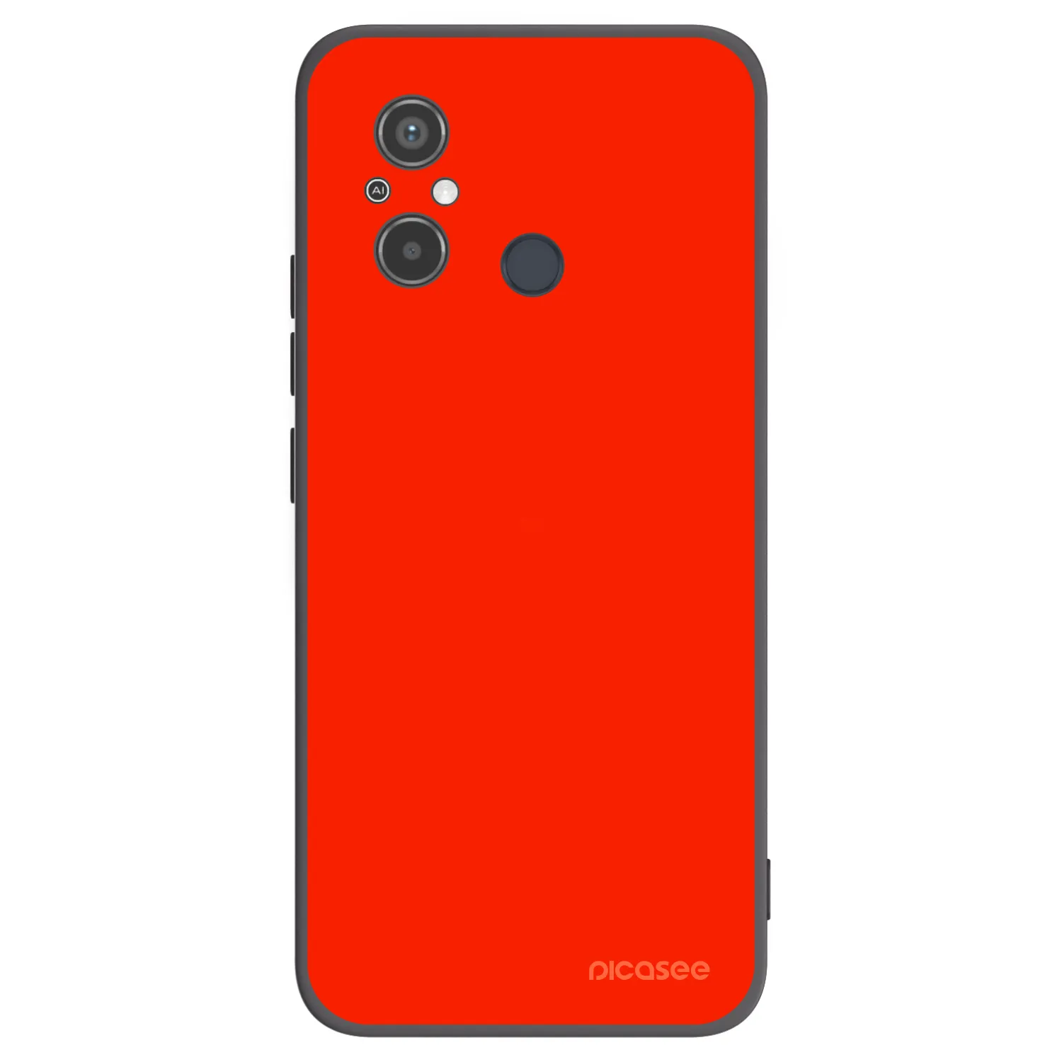 Picasee silikonowe czarne etui na Xiaomi Redmi 12C - Maranello Red