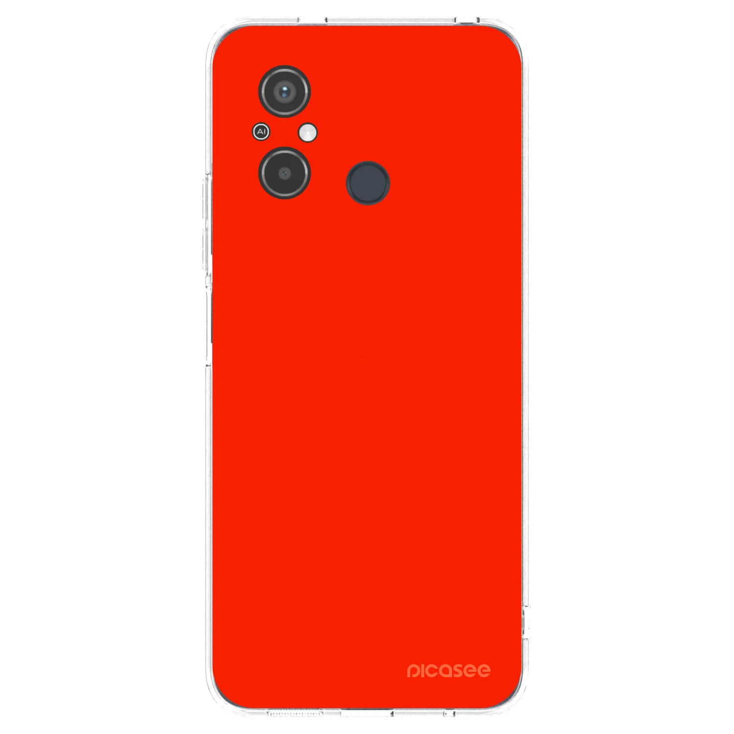 Picasee silikonowe przeźroczyste etui na Xiaomi Redmi 12C - Maranello Red