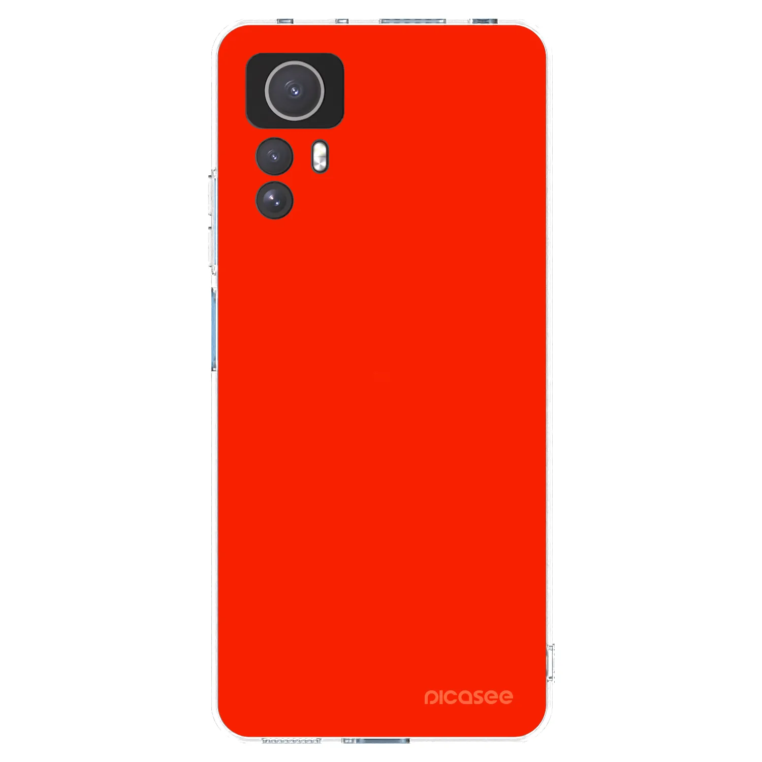 Picasee silikonowe przeźroczyste etui na Xiaomi Redmi Note 12S - Maranello Red