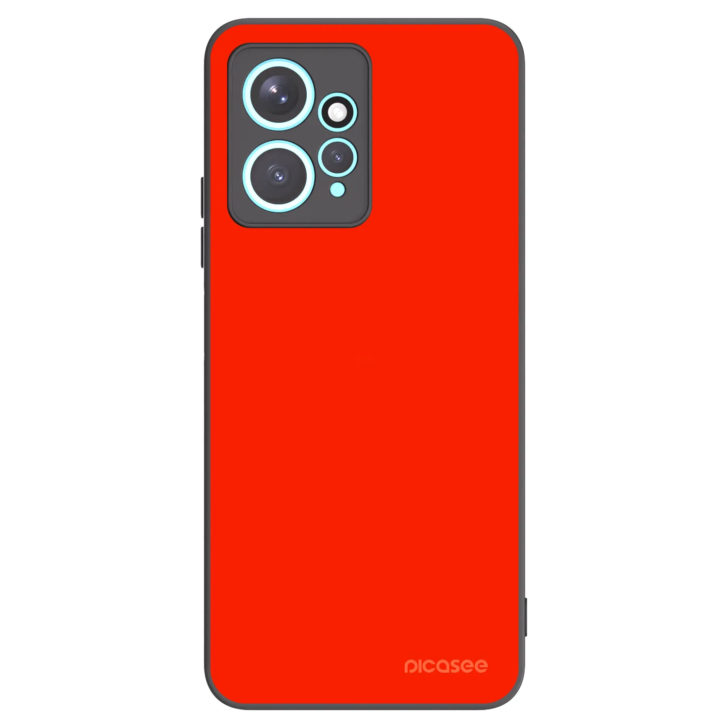 Picasee silikonowe czarne etui na Xiaomi Redmi Note 12 4G - Maranello Red