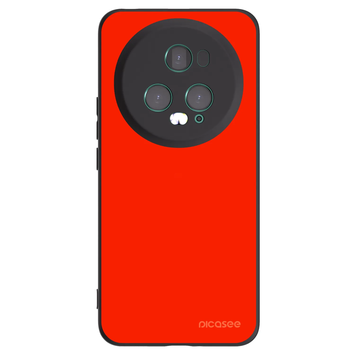 Picasee silikonowe czarne etui na Honor Magic5 Pro - Maranello Red