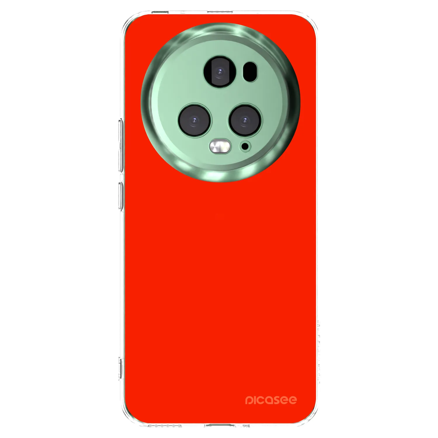 Picasee silikonowe przeźroczyste etui na Honor Magic5 Pro - Maranello Red