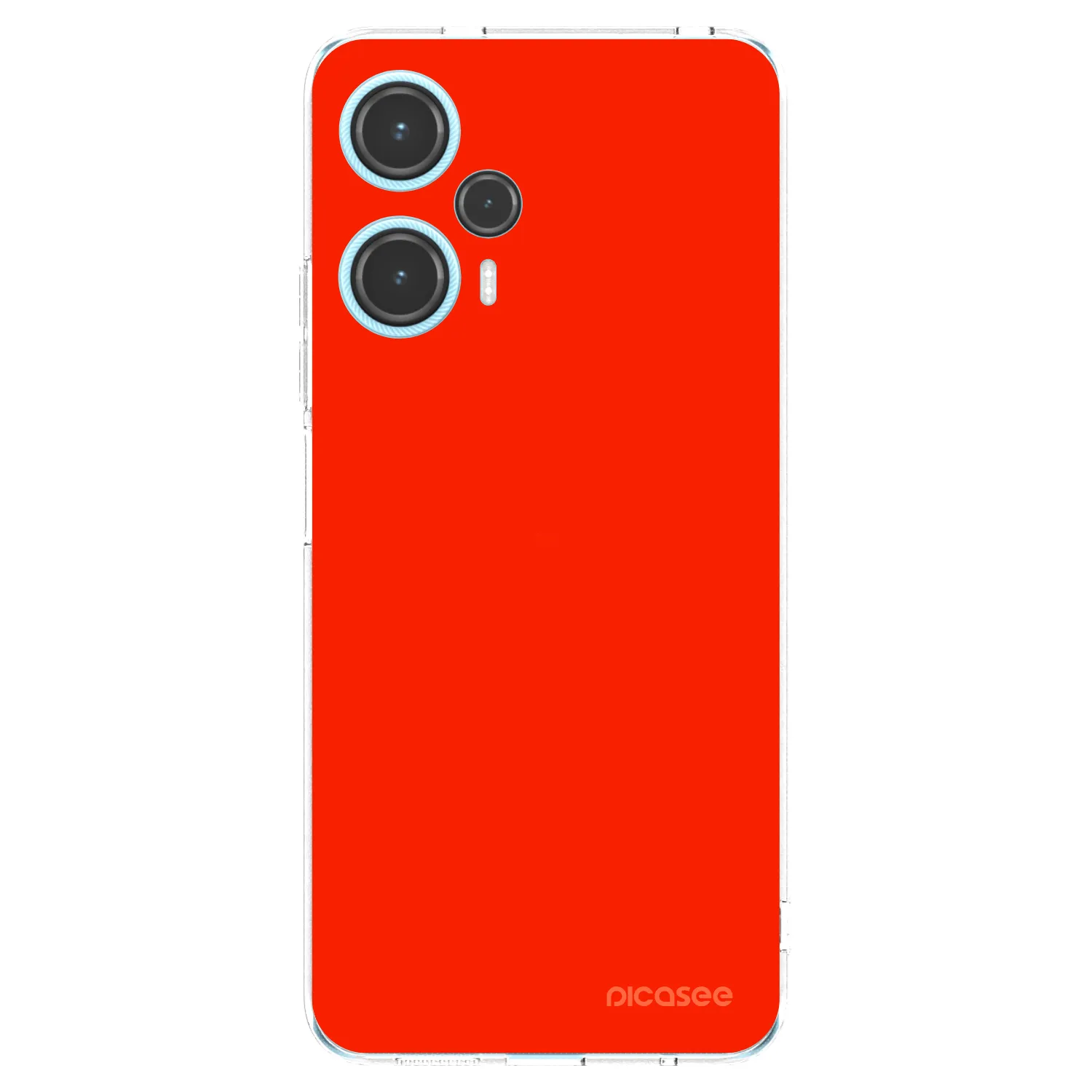 Picasee silikonowe przeźroczyste etui na Xiaomi Poco F5 - Maranello Red