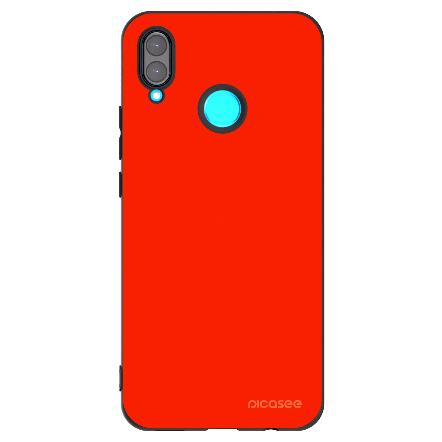 Picasee silikonowe czarne etui na Huawei Nova 3i - Maranello Red